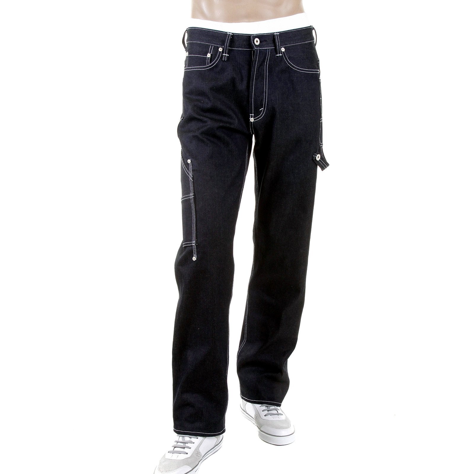 RMC MARTIN KSOHOH SUPER EXCLUSIVE UNWASHED WORKWEAR SELVEDGE DENIM JEANS REDM5473