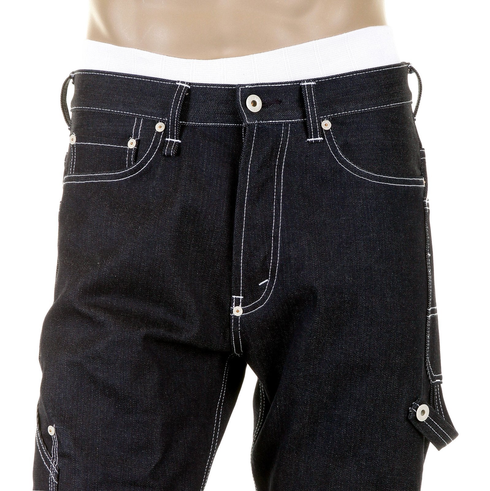 RMC MARTIN KSOHOH SUPER EXCLUSIVE UNWASHED WORKWEAR SELVEDGE DENIM JEANS REDM5473