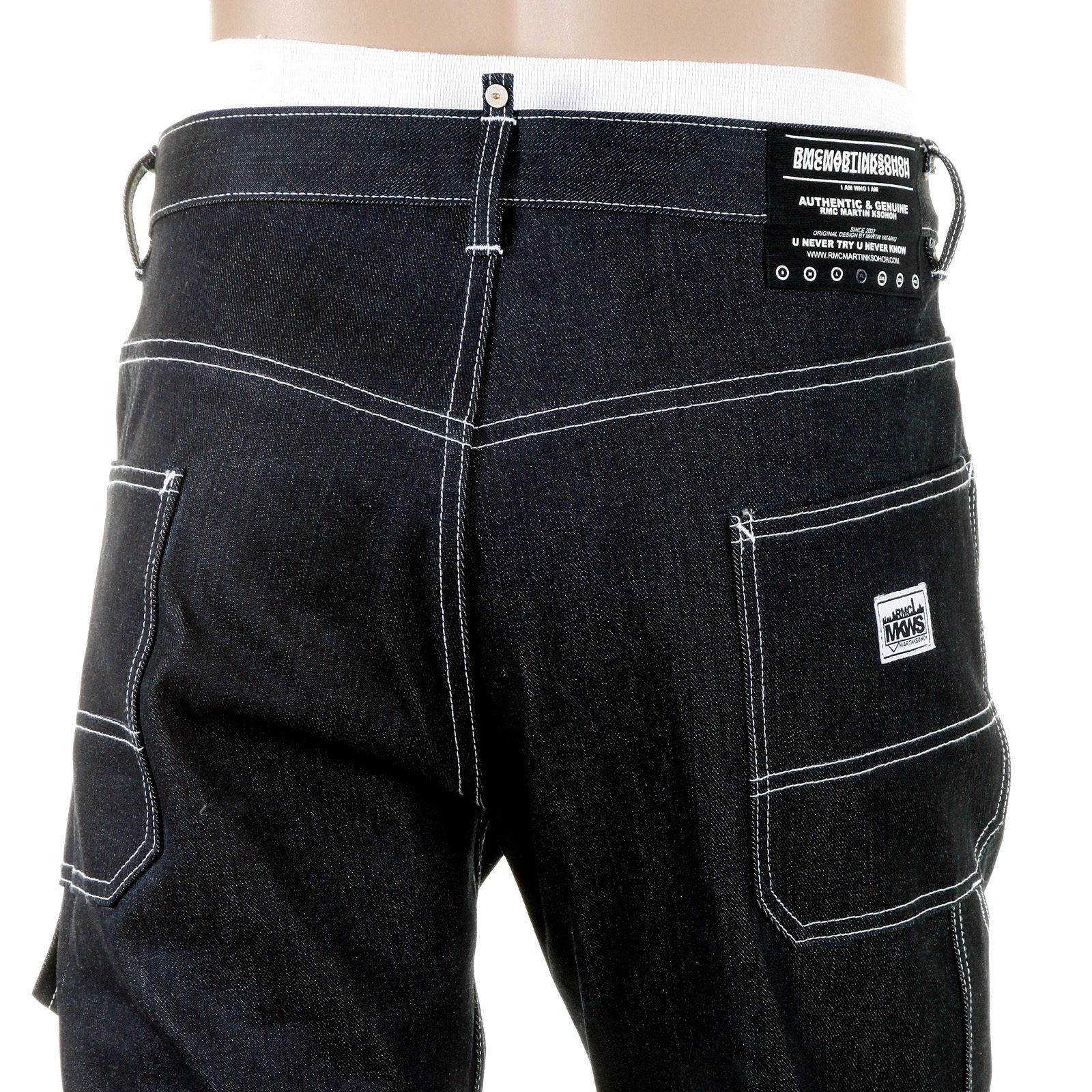 RMC MARTIN KSOHOH SUPER EXCLUSIVE UNWASHED WORKWEAR SELVEDGE DENIM JEANS REDM5473
