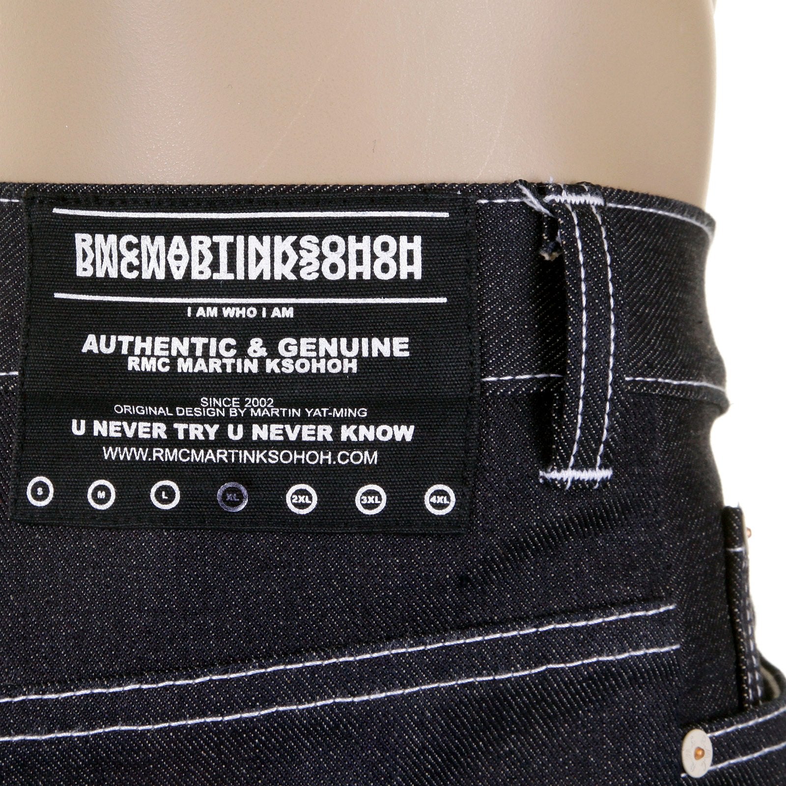 RMC MARTIN KSOHOH SUPER EXCLUSIVE UNWASHED WORKWEAR SELVEDGE DENIM JEANS REDM5473