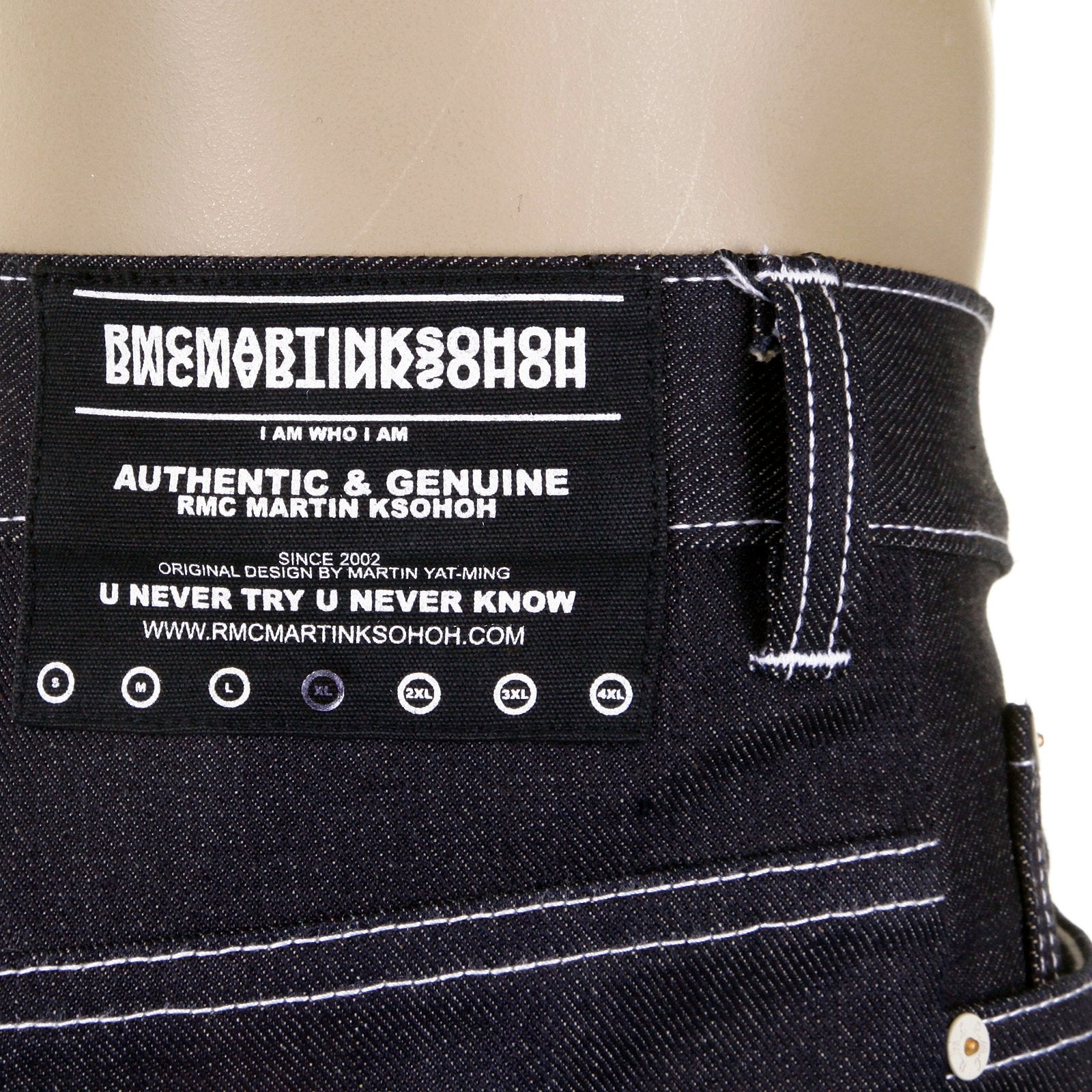 RMC SUPER EXCLUSIVE UNWASHED HOUSE SELVEDGE VINTAGE CUT DENIM JEANS REDM5472