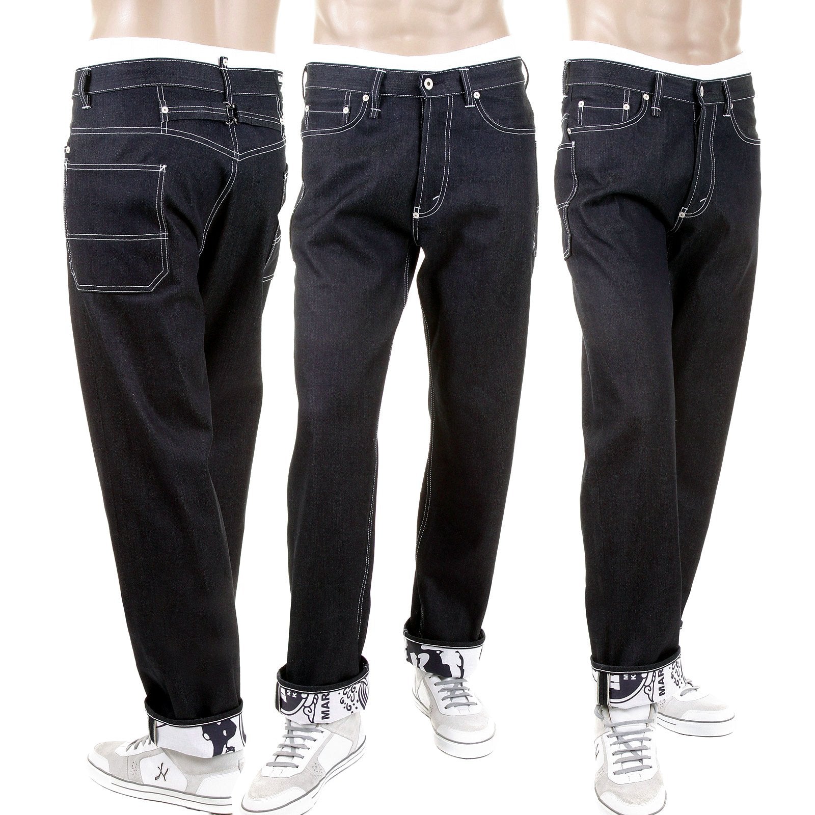 RMC SUPER EXCLUSIVE UNWASHED HOUSE SELVEDGE VINTAGE CUT DENIM JEANS REDM5472