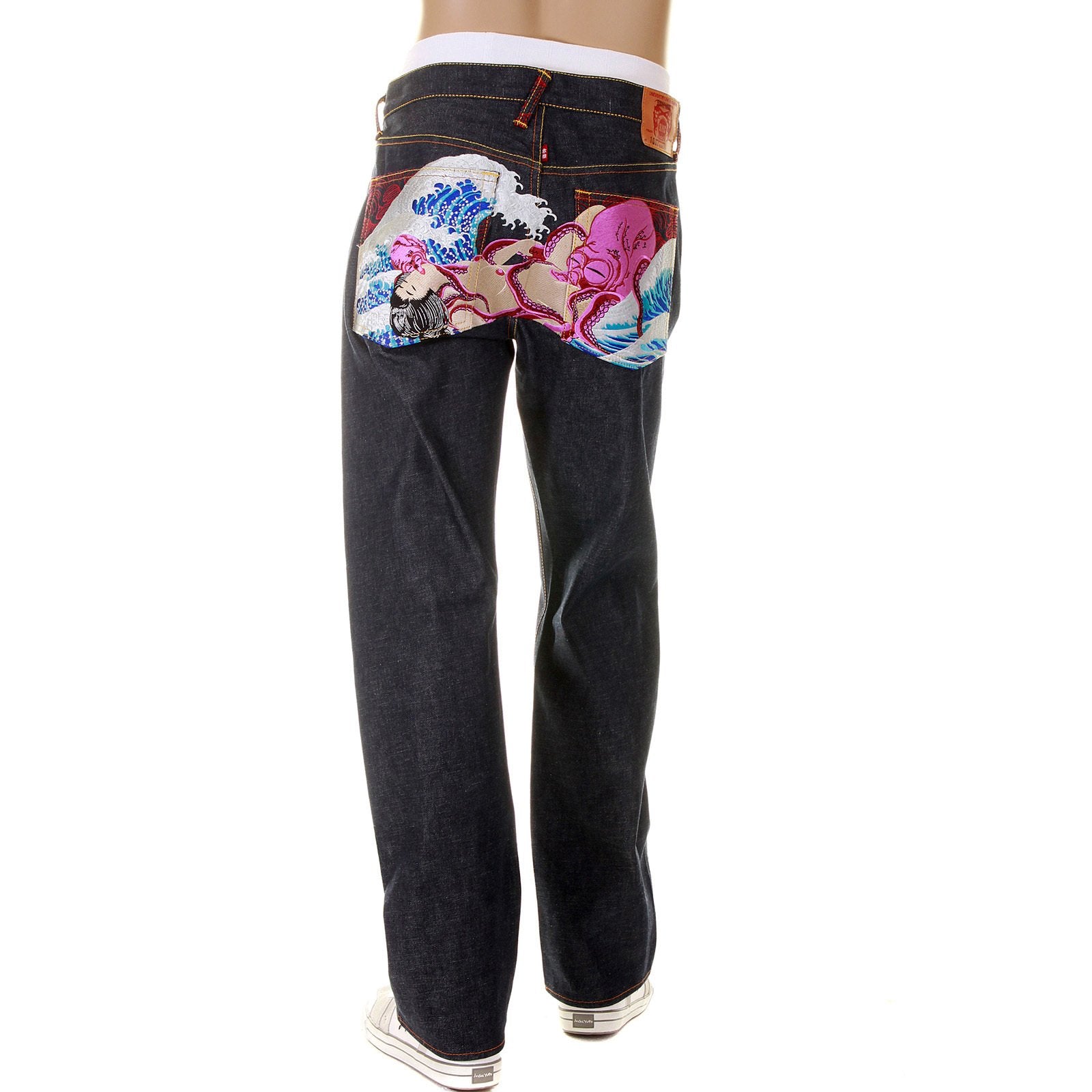 RMC MARTIN KSOHOH JEANS THE DREAM OF THE FISHERMAN'S WIFE OCTOPUS MULTI COLOUR JEAN REDM2967