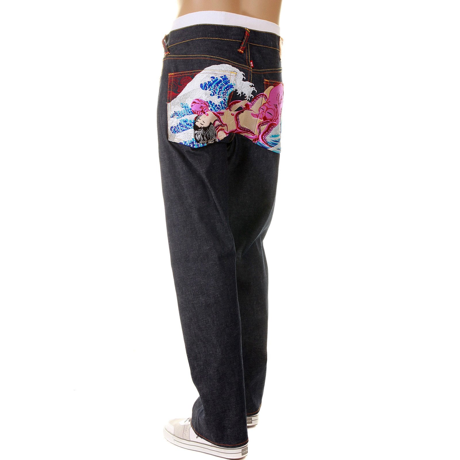 RMC MARTIN KSOHOH JEANS THE DREAM OF THE FISHERMAN'S WIFE OCTOPUS MULTI COLOUR JEAN REDM2967