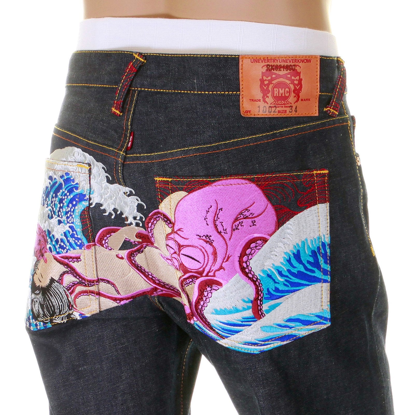 RMC MARTIN KSOHOH JEANS THE DREAM OF THE FISHERMAN'S WIFE OCTOPUS MULTI COLOUR JEAN REDM2967