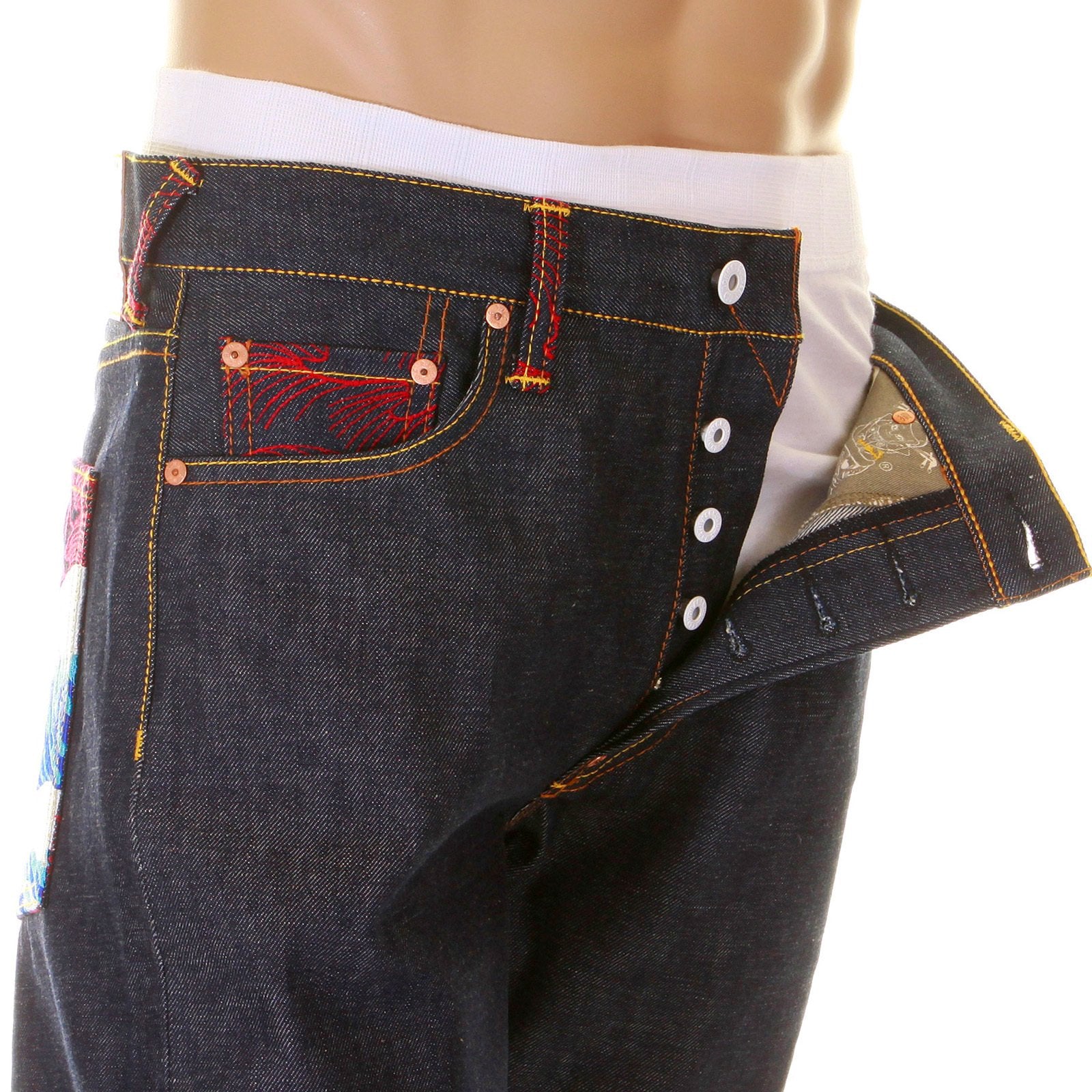 RMC MARTIN KSOHOH JEANS THE DREAM OF THE FISHERMAN'S WIFE OCTOPUS MULTI COLOUR JEAN REDM2967