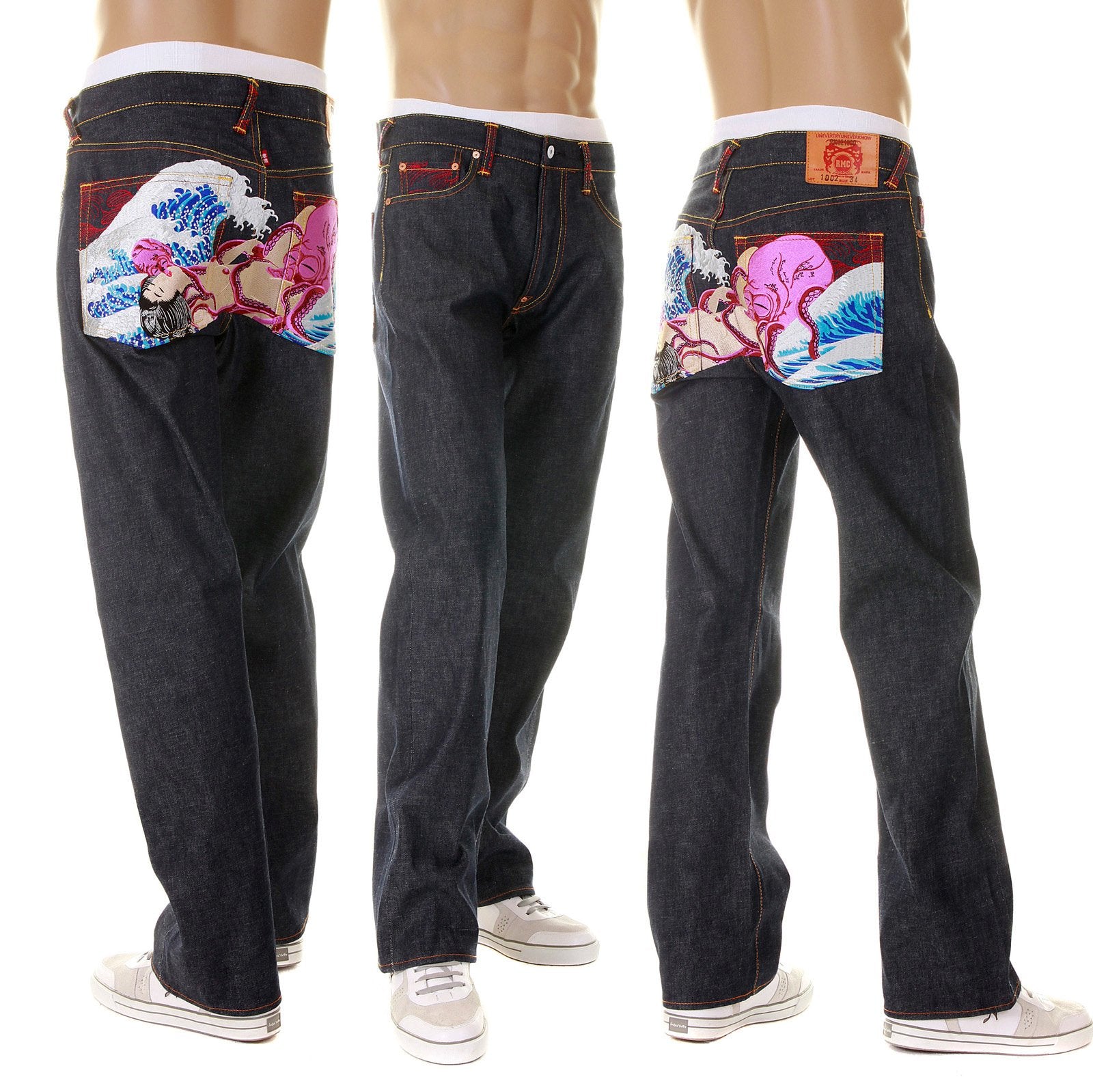 RMC MARTIN KSOHOH JEANS THE DREAM OF THE FISHERMAN'S WIFE OCTOPUS MULTI COLOUR JEAN REDM2967