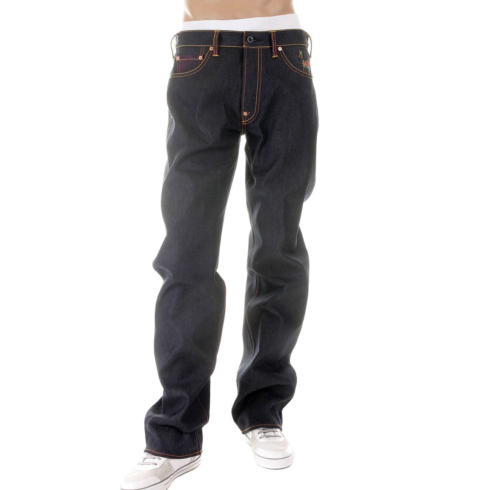 RMC MARTIN KSOHOH MENS VINTAGE CUT DARK INDIGO RAW DENIM JEANS