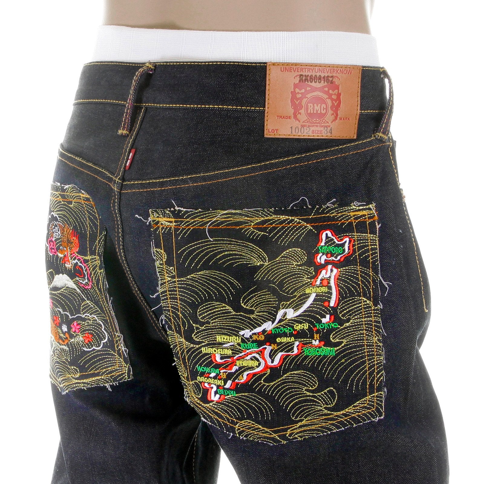 RMC MARTIN KSOHOH MENS VINTAGE CUT DARK INDIGO RAW DENIM JEANS