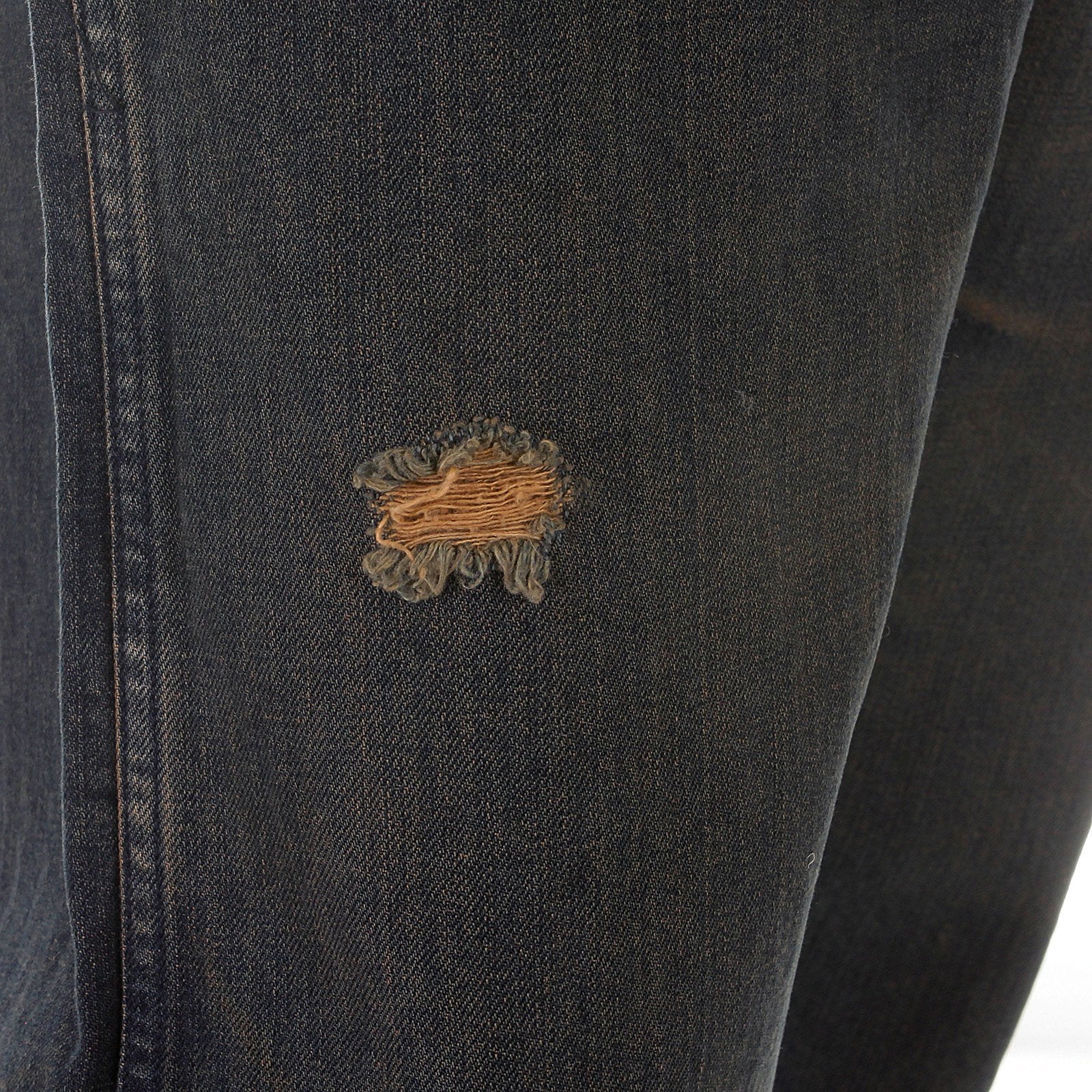 RMC MKWS EXCLUSIVE AGED WORN FINISH MENS WASHED VINTAGE CUT DENIM JEANS WITH WHISKERING AND FADING REDM5321