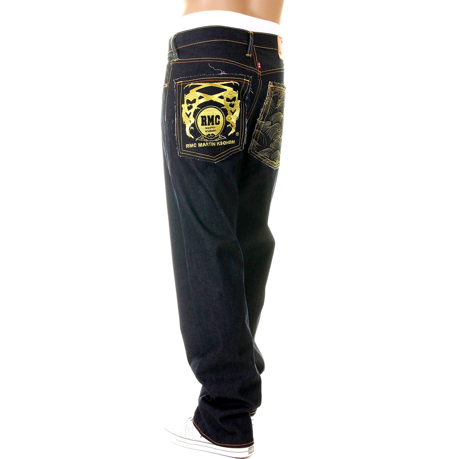 RMC MARTIN KSOHOH SUPER EXCLUSIVE GOLD ANNIVERSARY DARK INDIGO VINTAGE CUT SELVEDGE RAW DENIM JEAN REDM2883