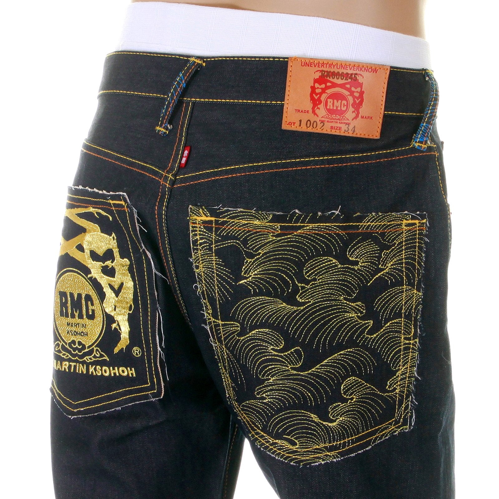 RMC MARTIN KSOHOH SUPER EXCLUSIVE GOLD ANNIVERSARY DARK INDIGO VINTAGE CUT SELVEDGE RAW DENIM JEAN REDM2883