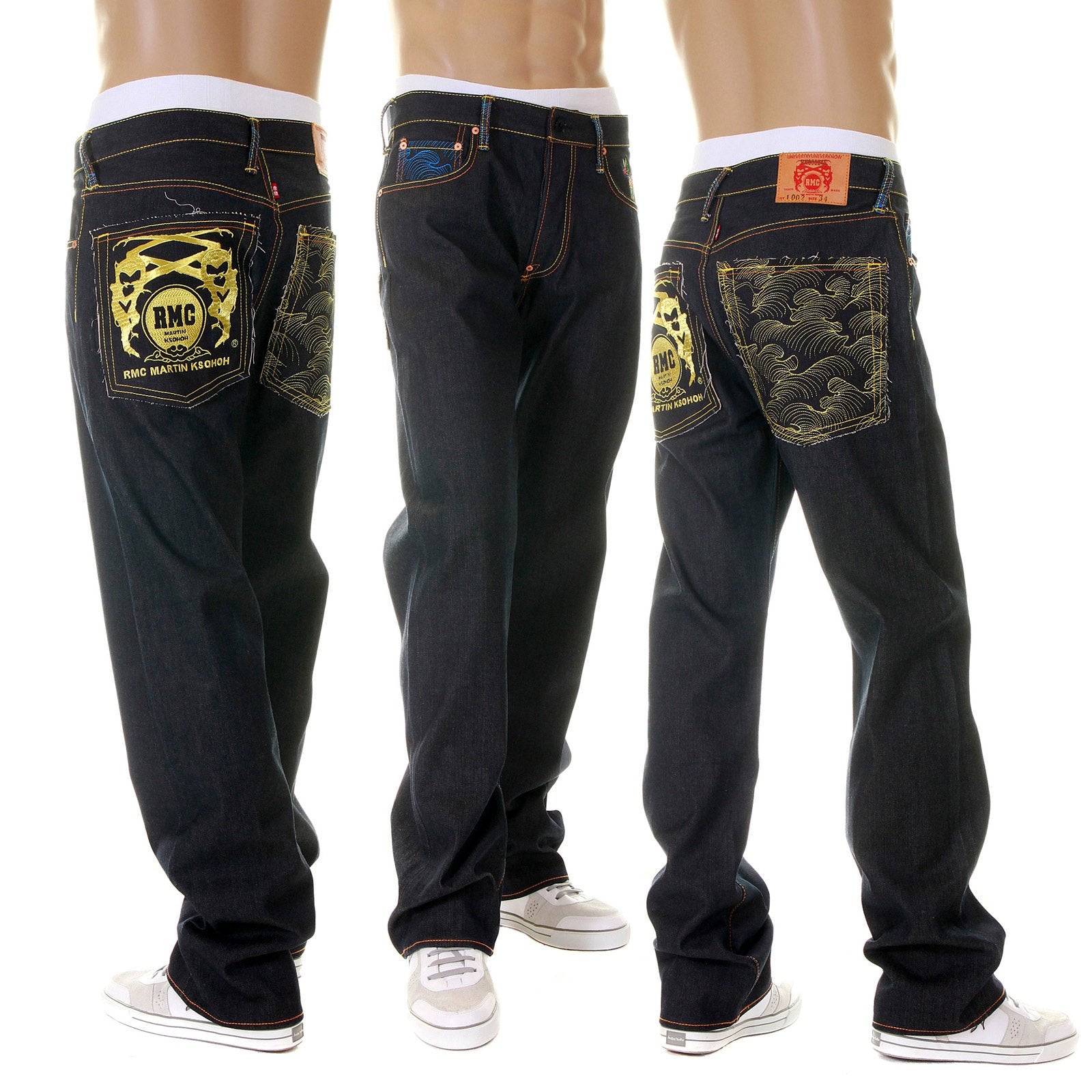 RMC MARTIN KSOHOH SUPER EXCLUSIVE GOLD ANNIVERSARY DARK INDIGO VINTAGE CUT SELVEDGE RAW DENIM JEAN REDM2883