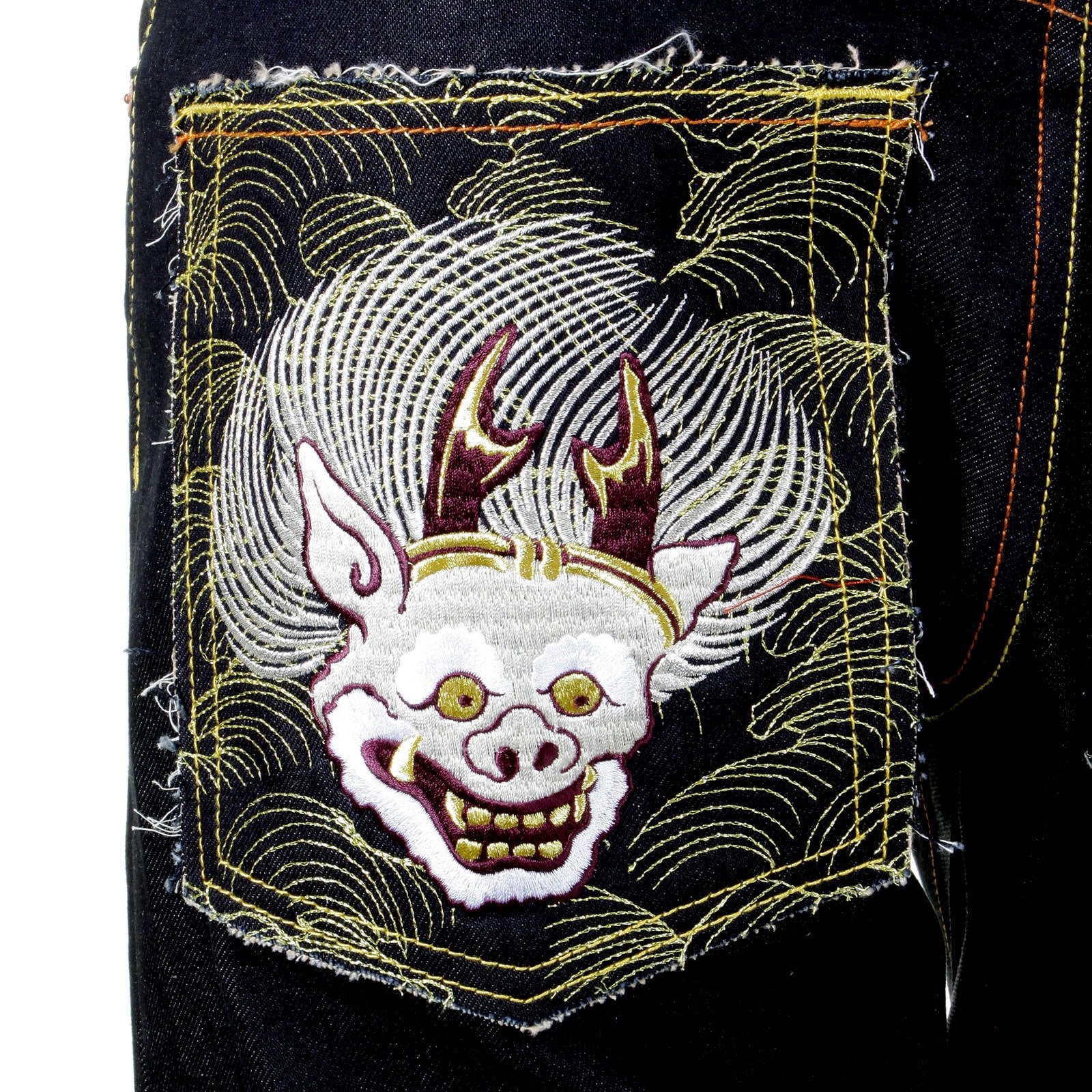 RMC HUUZINN AND RAIZINN SLIMMER CUT 1001 MODEL SUPER EXCLUSIVE DARK INDIGO HOUSE SELVEDGE DENIM JEANS REDM2699