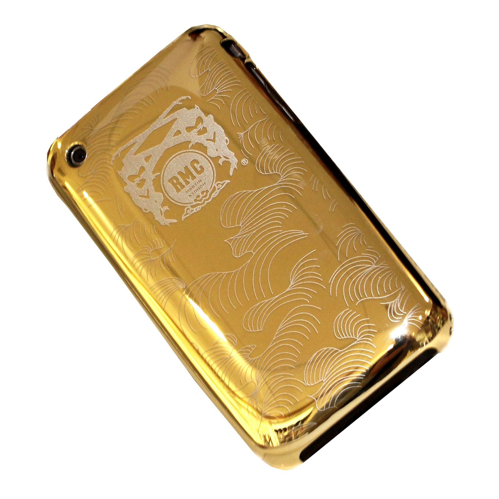 RMC MARTIN KSOHOH LIMITED EDITION GOLD COVERED ALUMINIUM IPHONE 3GS INCASE SLIDER CASE REDM1982