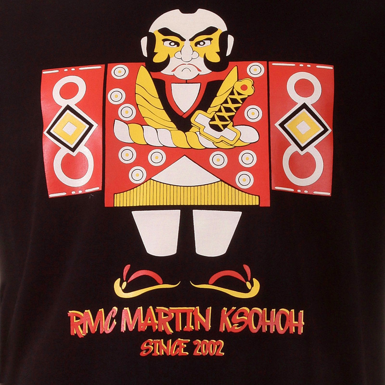 RMC MARTIN KSOHOH CREW NECK SHORT SLEEVE BLACK REGULAR FIT JAPAN MAN DOLL PRINTED T-SHIRT FOR MEN SKU-REDM3969