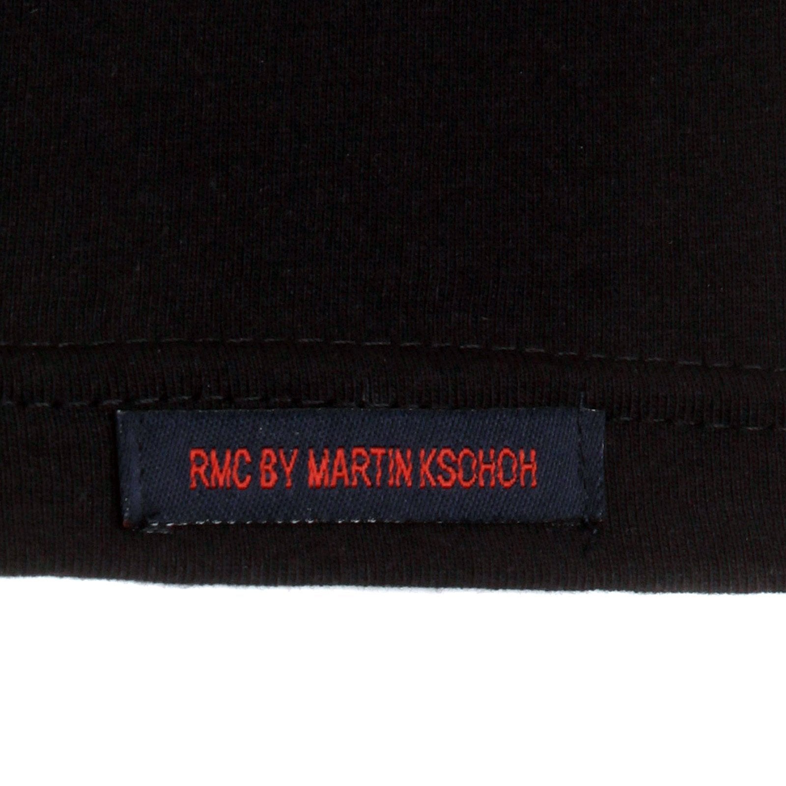 RMC MARTIN KSOHOH 4A REGULAR FIT BLACK SHORT SLEEVE CREW NECK T-SHIRT FOR MEN REDM3966