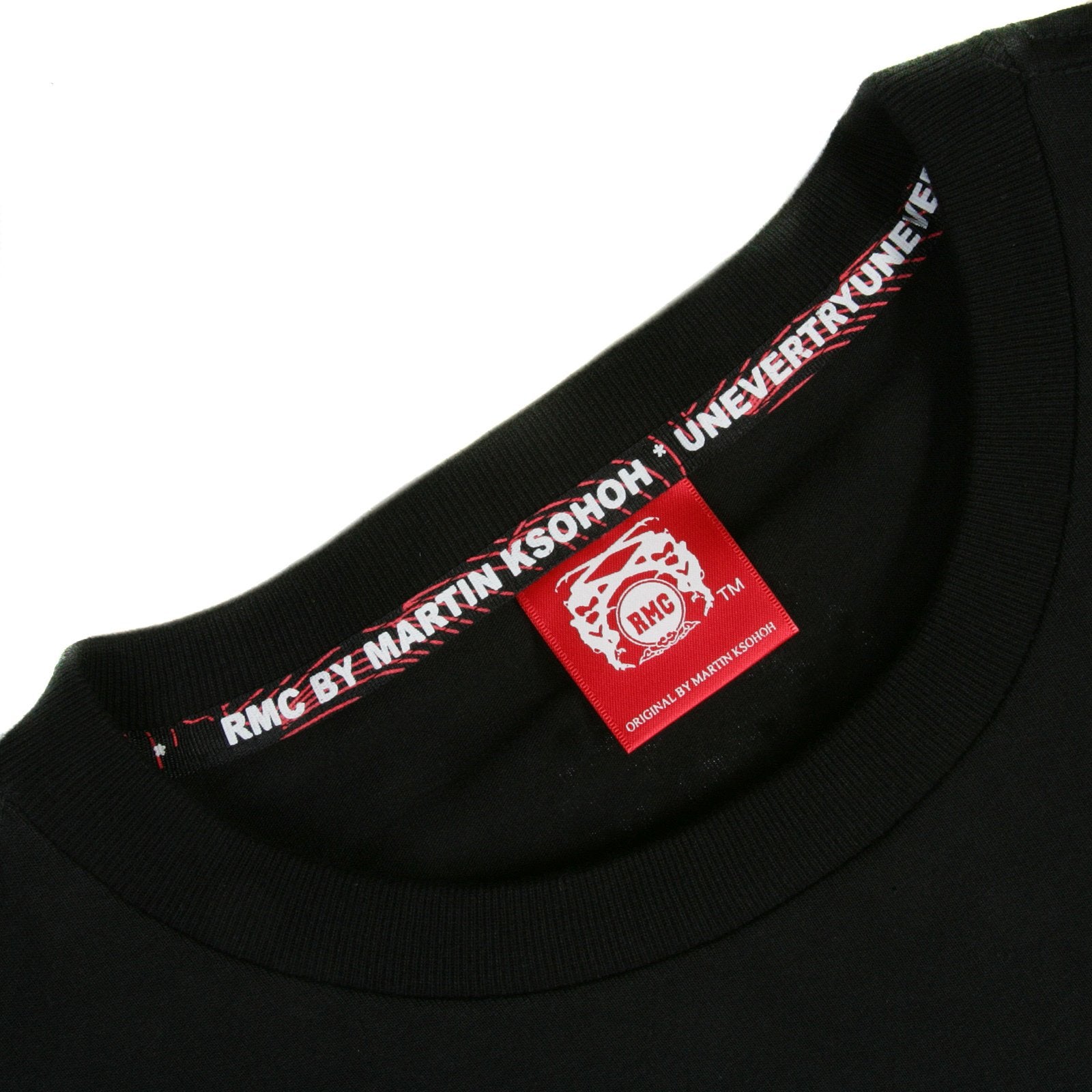 RMC MARTIN KSOHOH 4A REGULAR FIT BLACK SHORT SLEEVE CREW NECK T-SHIRT FOR MEN REDM3966