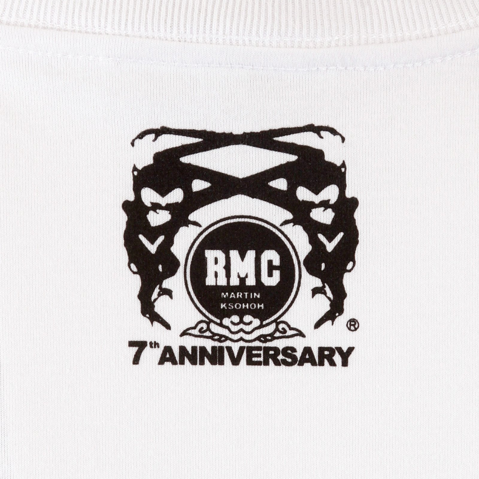 RMC MARTIN KSOHOH CREW NECK WHITE COTTON REGULAR FIT CYBER MONKEY PRINTED T SHIRT FOR MEN REDM5030