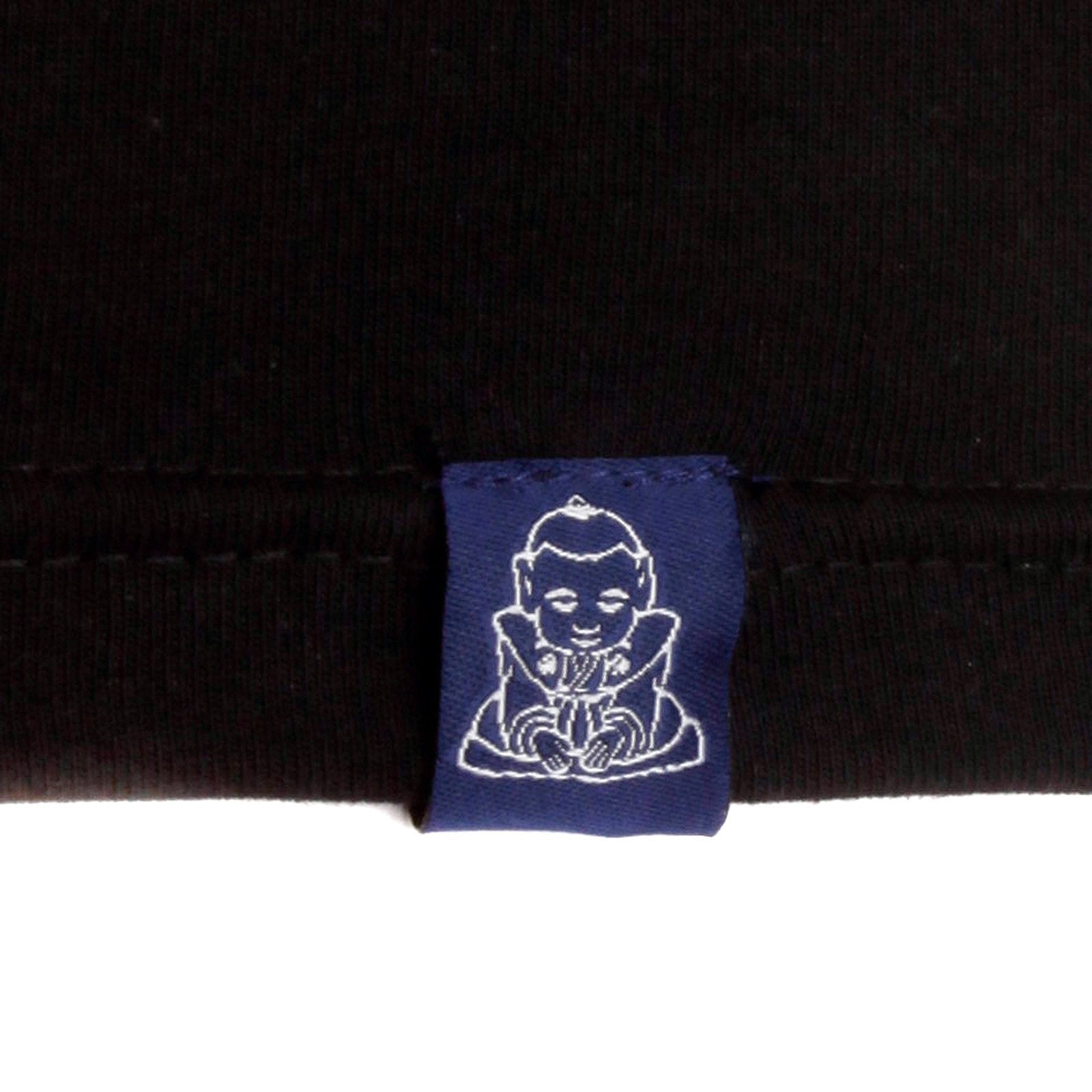 YOROPIKO FINE RIBBED CREW NECK HUNGRY DRAGON PRINTED BLACK SHORT SLEEVED T SHIRT REDM3963