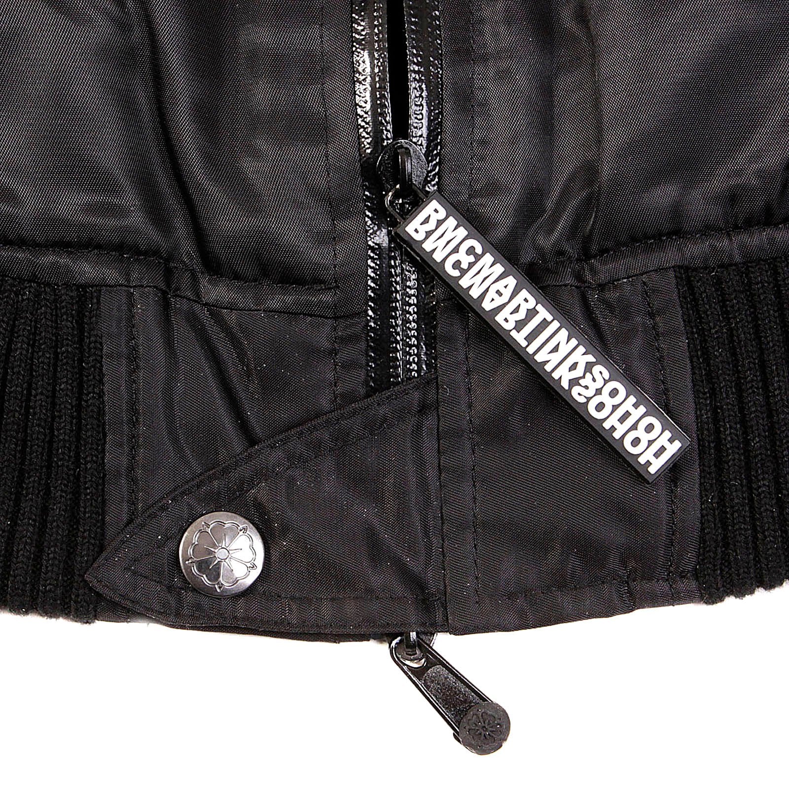 YOROPIKO X RMC RED MONKEY JEANS MA1 PADDED BLACK WIND AND WATER PROOF JACKET REDM3158