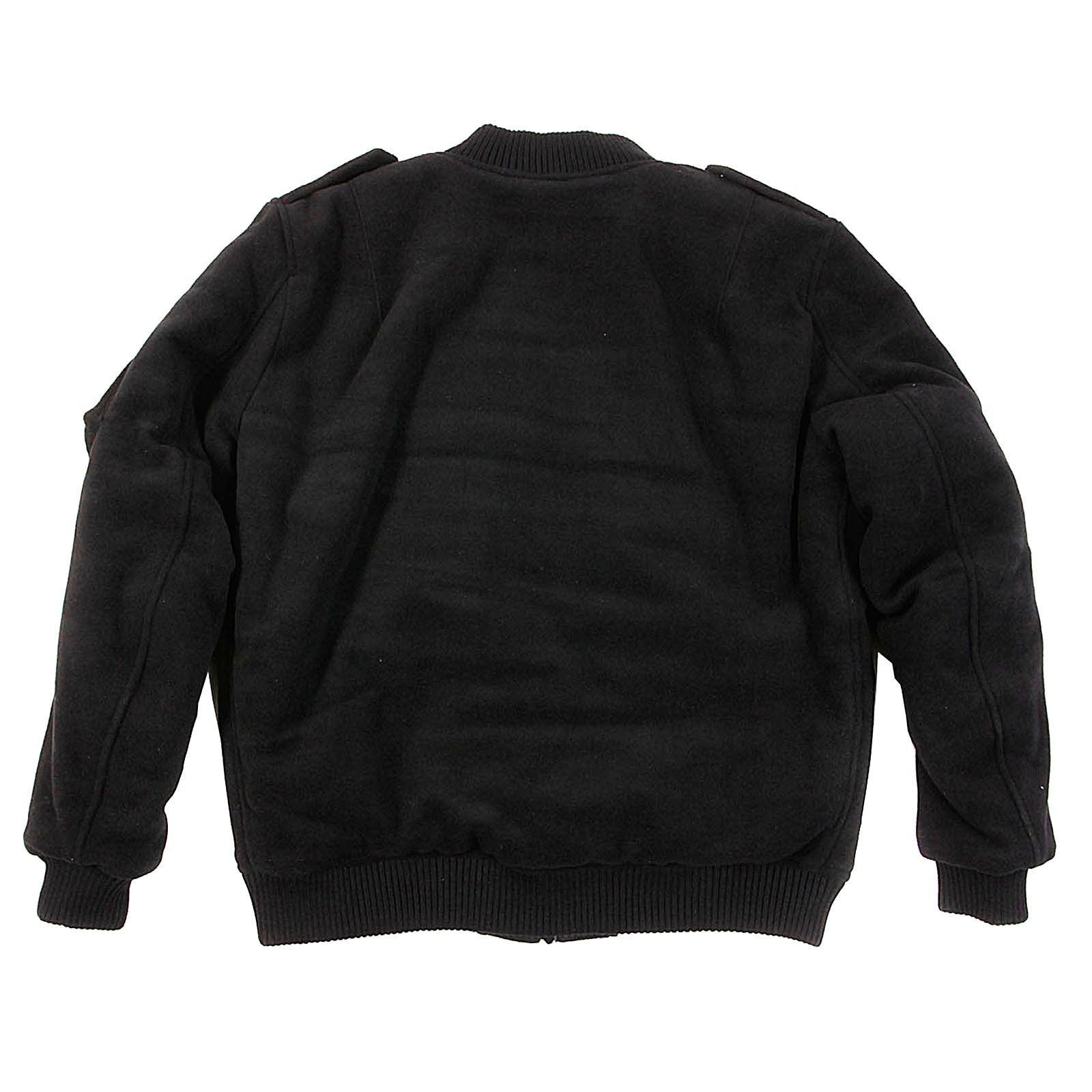 YOROPIKO X RMC RED MONKEY JEANS REGULAT FIT PADDED BLACK WOOL AND POLYESTER WIND AND WATER PROOF JACKET REDM3159