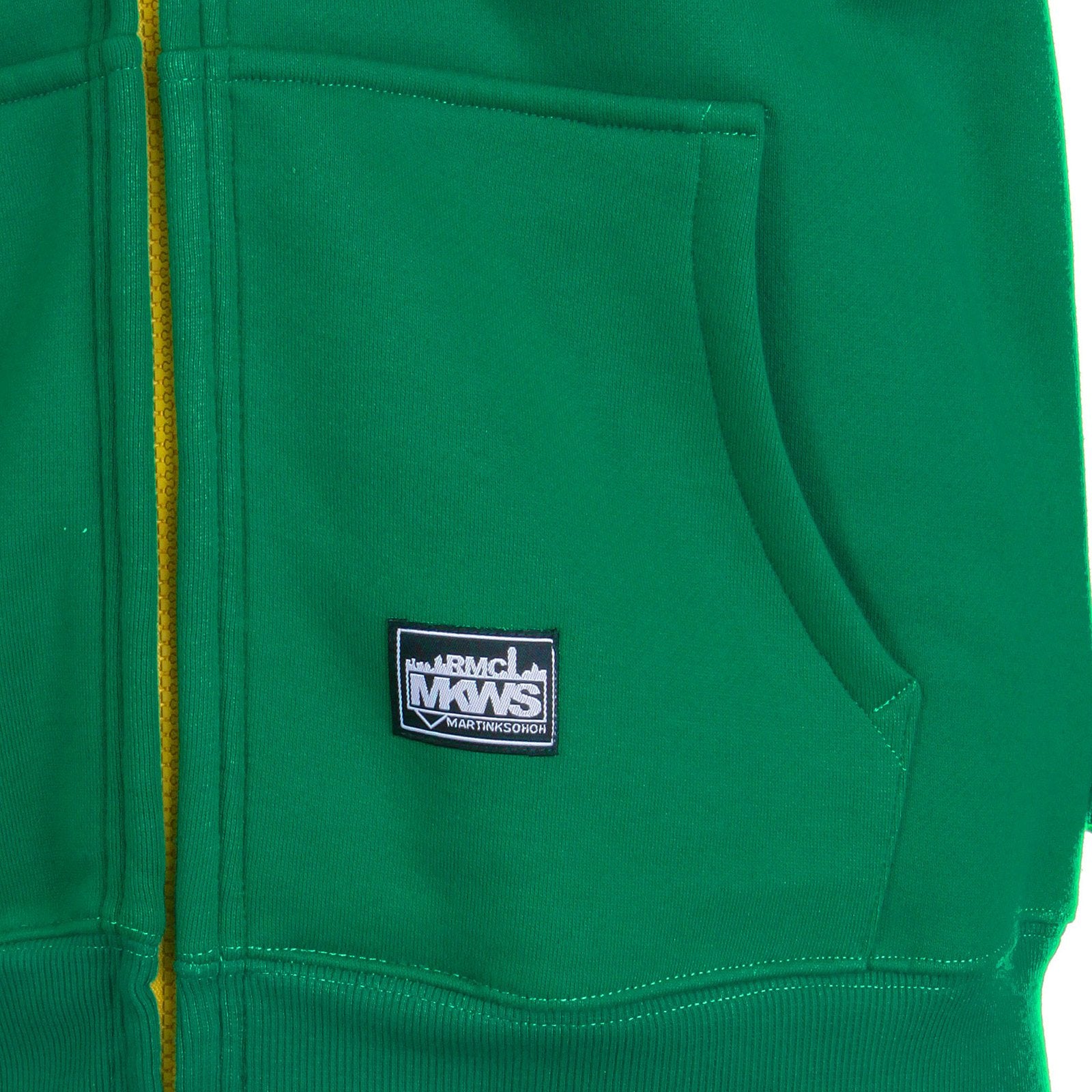 RMC MKWS KELLY GREEN NYPD ZIP UP HOODY REDM2334