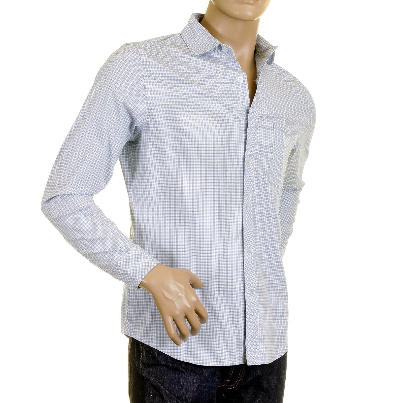 RMC MARTIN KSOHOH MKWS REGULAR FIT LONG SLEEVE SOFT PENNY COLLAR SKY CHECKED SHIRT FOR MEN REDM2307