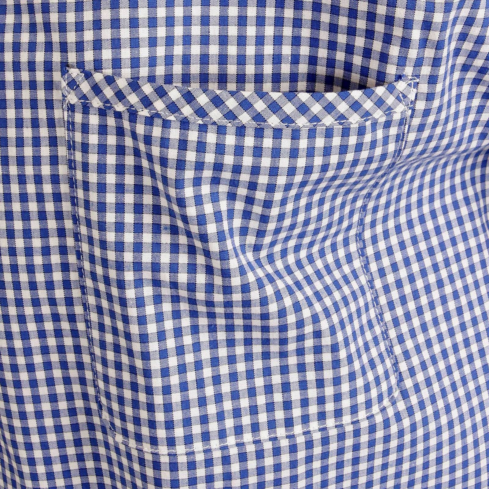 RMC MARTIN KSOHOH MKWS REGULAR FIT LONG SLEEVE SOFT PENNY COLLAR BLUE CHECKED SHIRT FOR MEN REDM2310