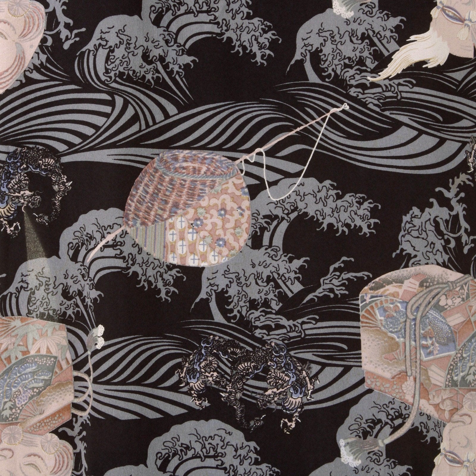 RMC MARTIN KSOHOH REGULAR FIT NAVY HAWAIIAN SHORT SLEEVED PRINTED SHIRT REDM0907