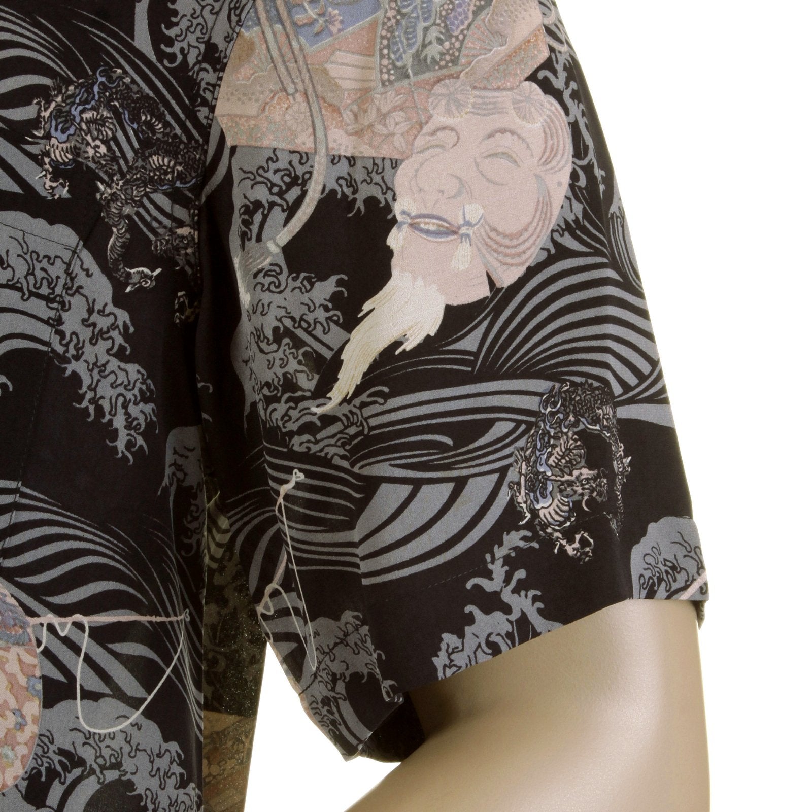 RMC MARTIN KSOHOH REGULAR FIT NAVY HAWAIIAN SHORT SLEEVED PRINTED SHIRT REDM0907