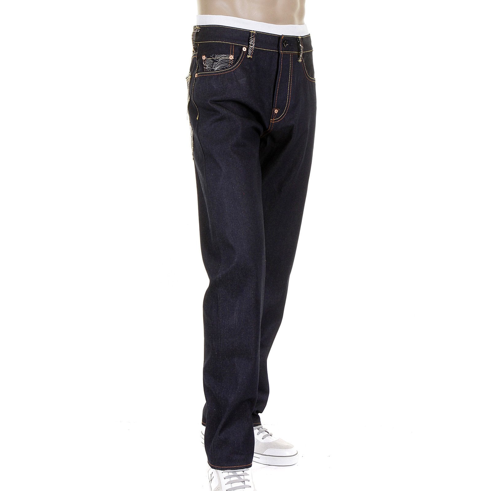 RMC MARTIN KSOHOH JEANS FUKUSUKE &amp; TEN CHI JIN SLIMMER CUT 1001 MODEL DENIM JEANS REDM1162