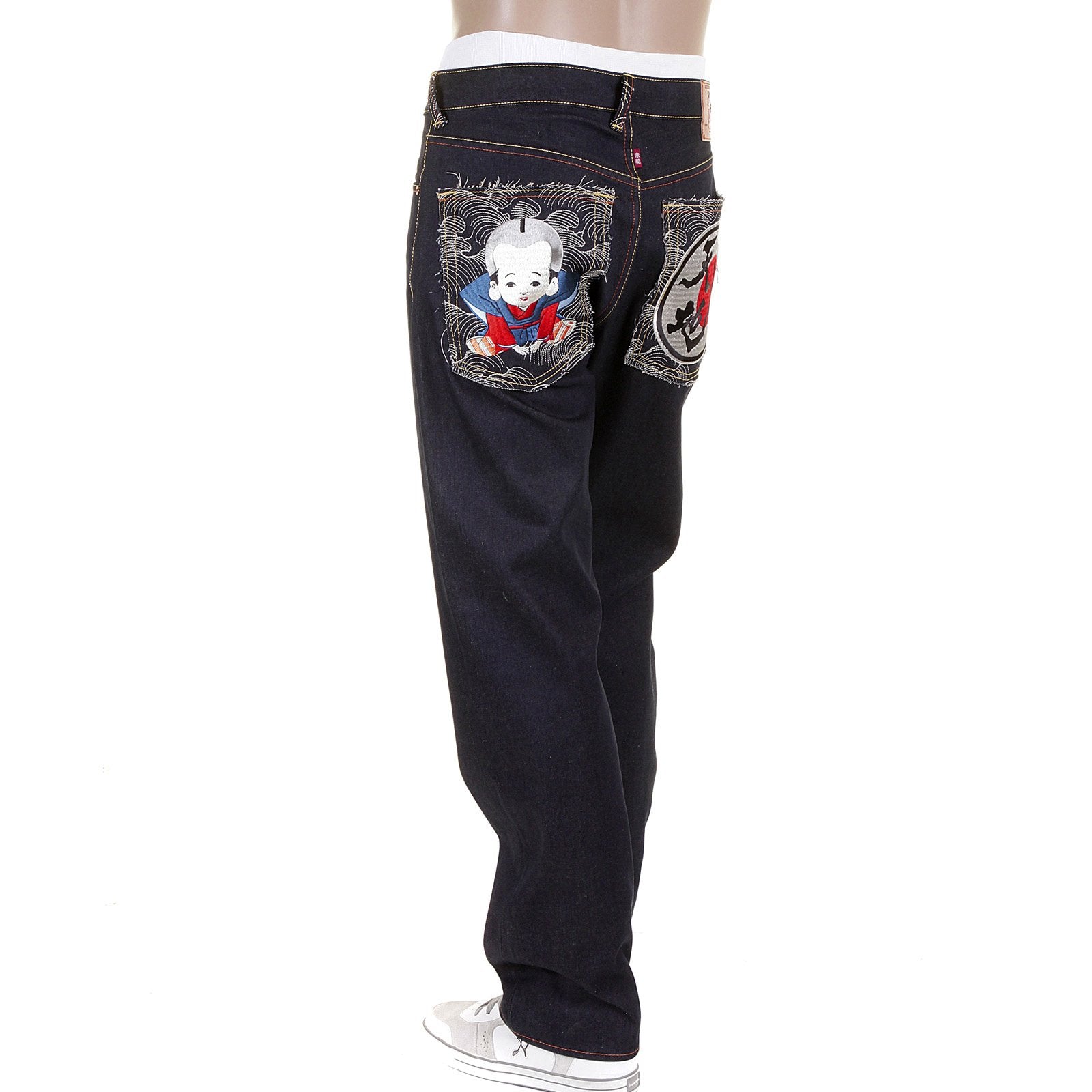 RMC MARTIN KSOHOH JEANS FUKUSUKE &amp; TEN CHI JIN SLIMMER CUT 1001 MODEL DENIM JEANS REDM1162