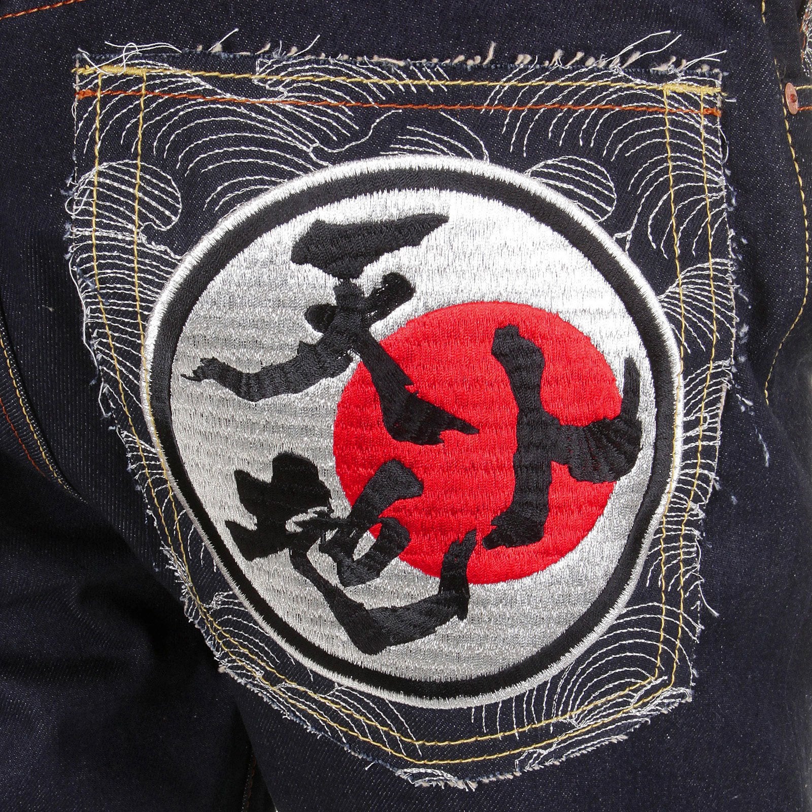RMC MARTIN KSOHOH JEANS FUKUSUKE &amp; TEN CHI JIN SLIMMER CUT 1001 MODEL DENIM JEANS REDM1162