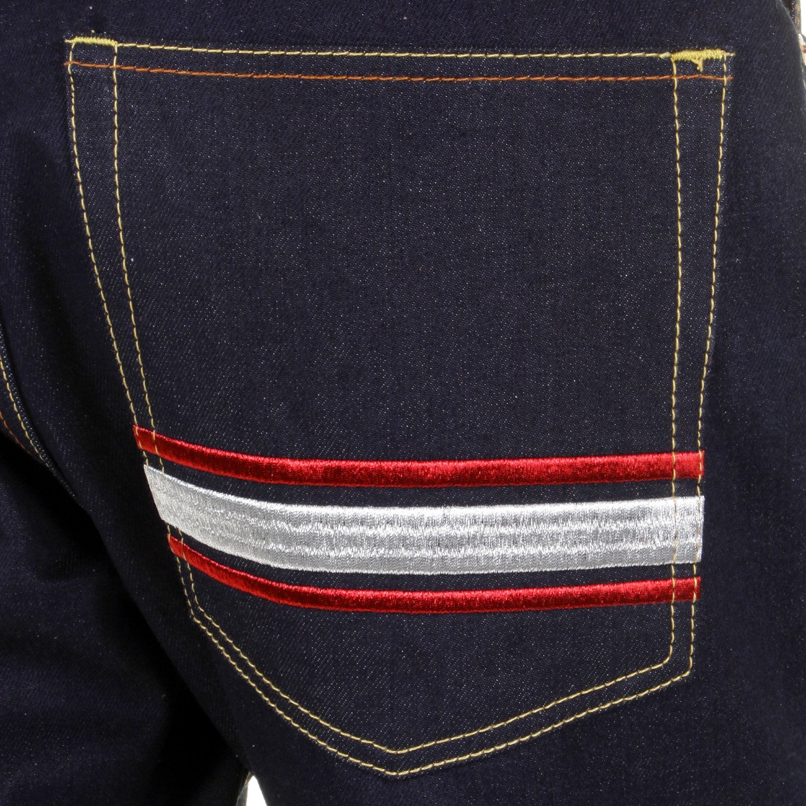 RMC MARTIN KSOHOH DARK INDIGO COTTON MKWS SLIMMER CUT 1001 MODEL RAW DENIM JEANS FOR MEN REDM1155