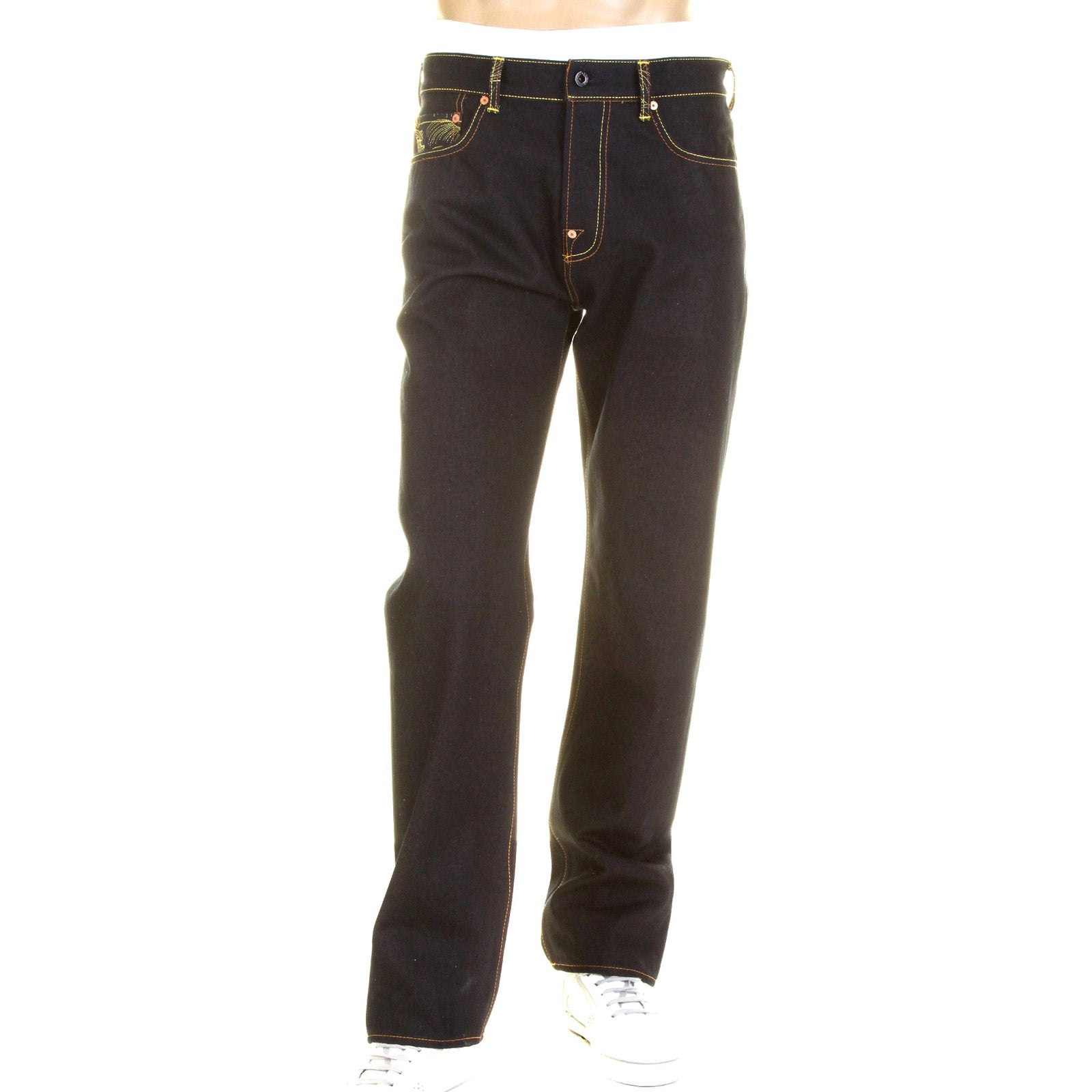 RMC MARTIN KSOHOH 1001 SLIMMER CUT DARK INDIGO JAPANESE KAMON RAW DRY SELVEDGE DENIM JEANS REDM0242