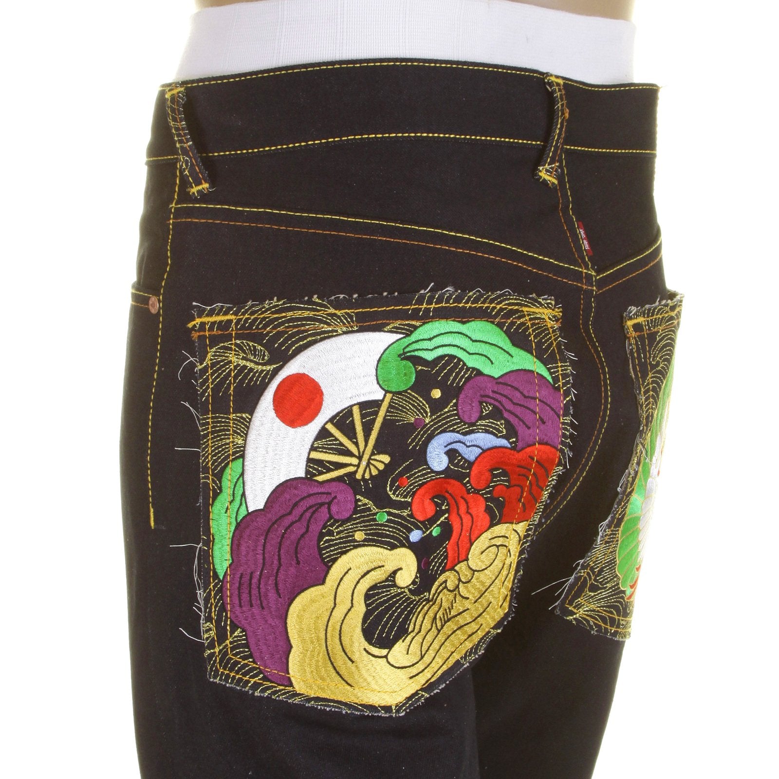 RMC MARTIN KSOHOH 1001 SLIMMER CUT DARK INDIGO JAPANESE KAMON RAW DRY SELVEDGE DENIM JEANS REDM0242