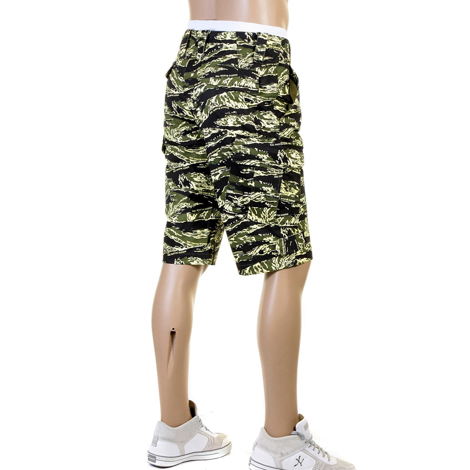 RMC Martin Ksohoh MKWS Genuine Mens Super Exclusive Design Green Camo Pattern Shorts REDM0467