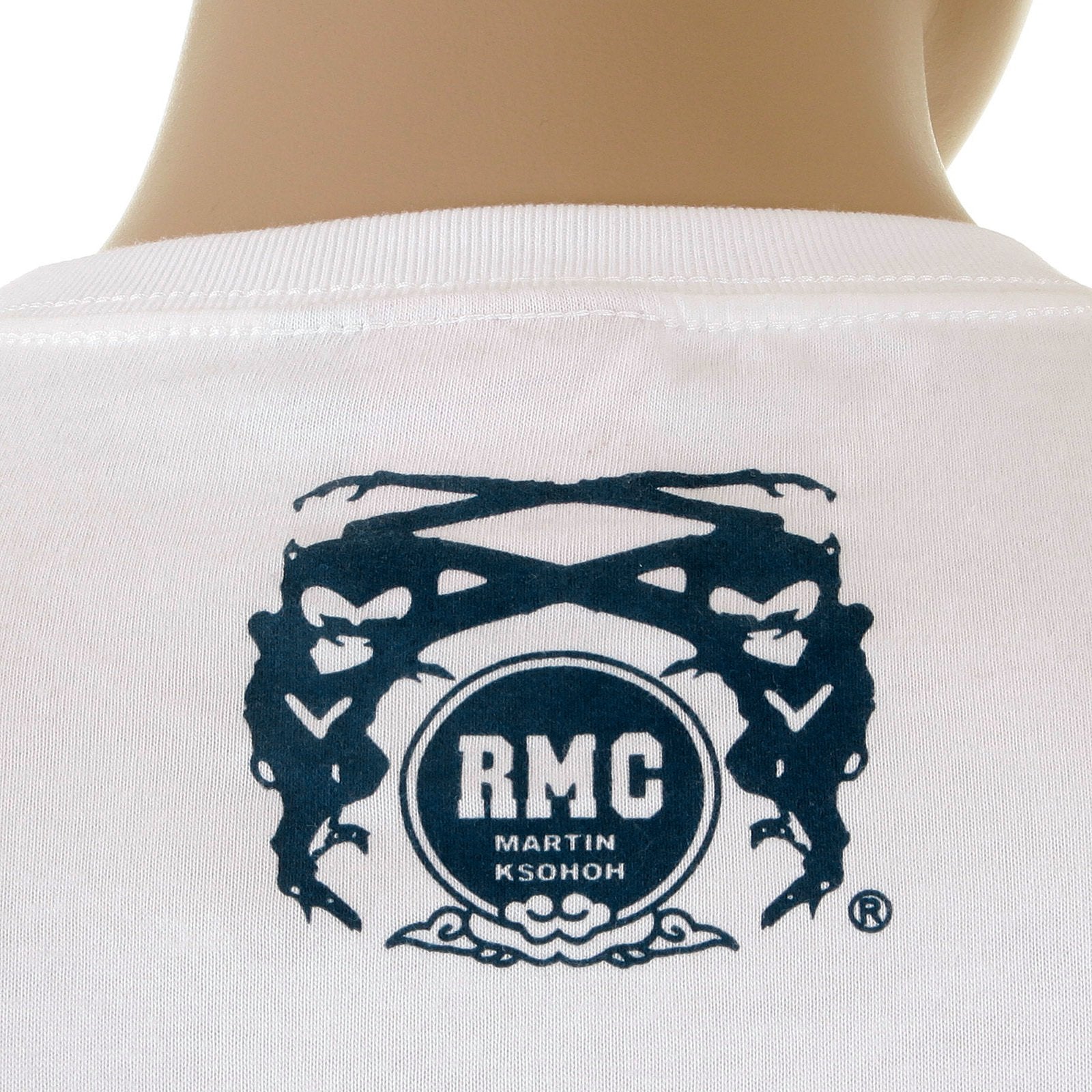RMC JEANS MENS SHORT SLEEVE NAVY RQT1049 REGULAR FIT COTTON VINTAGE CREWNECK T-SHIRT REDM2095