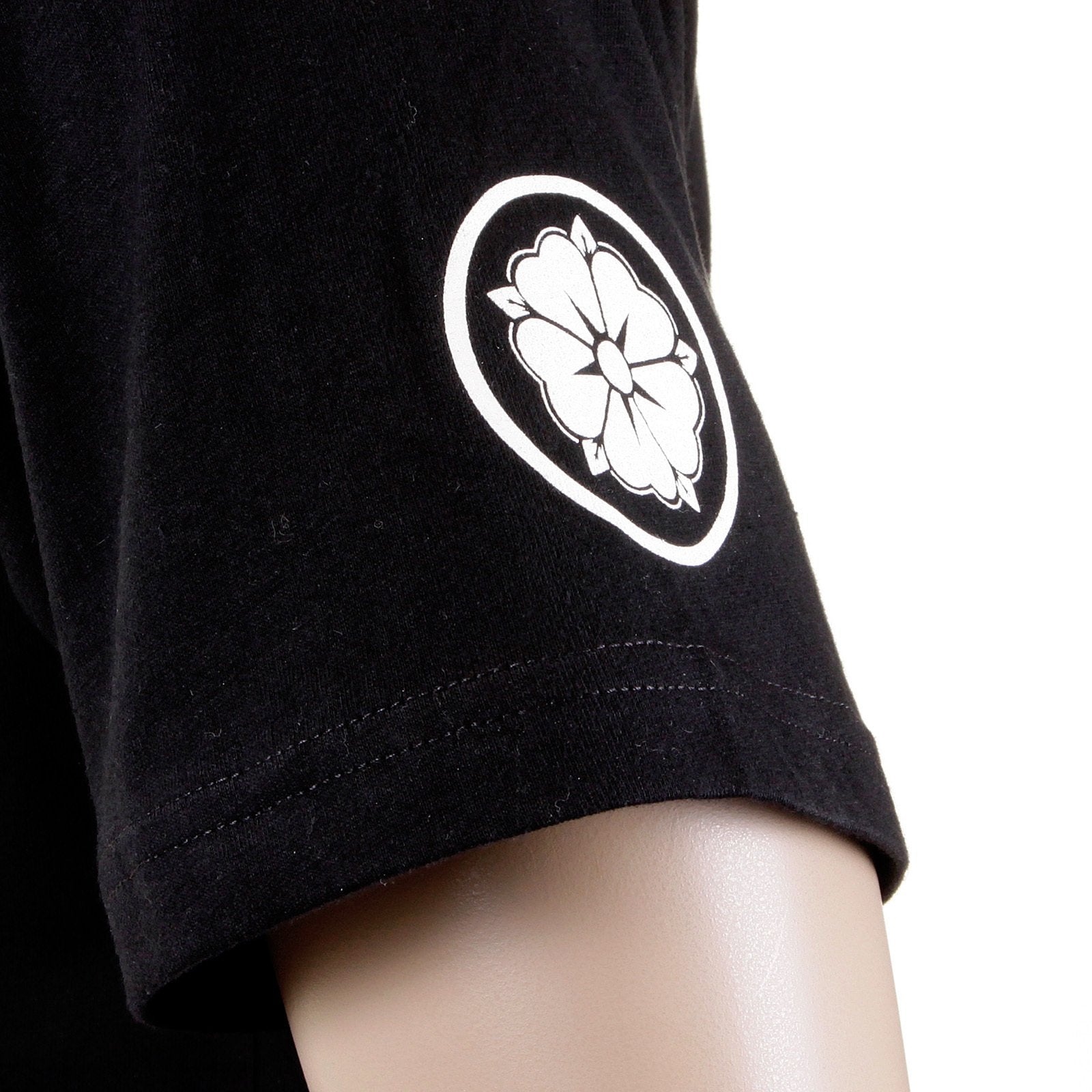RMC MARTIN KSOHOH SHORT SLEEVE RQT1054 NYC WHITE SKULL REGULAR FIT CREW NECK PRINTED T-SHIRT IN BLACK REDM2126