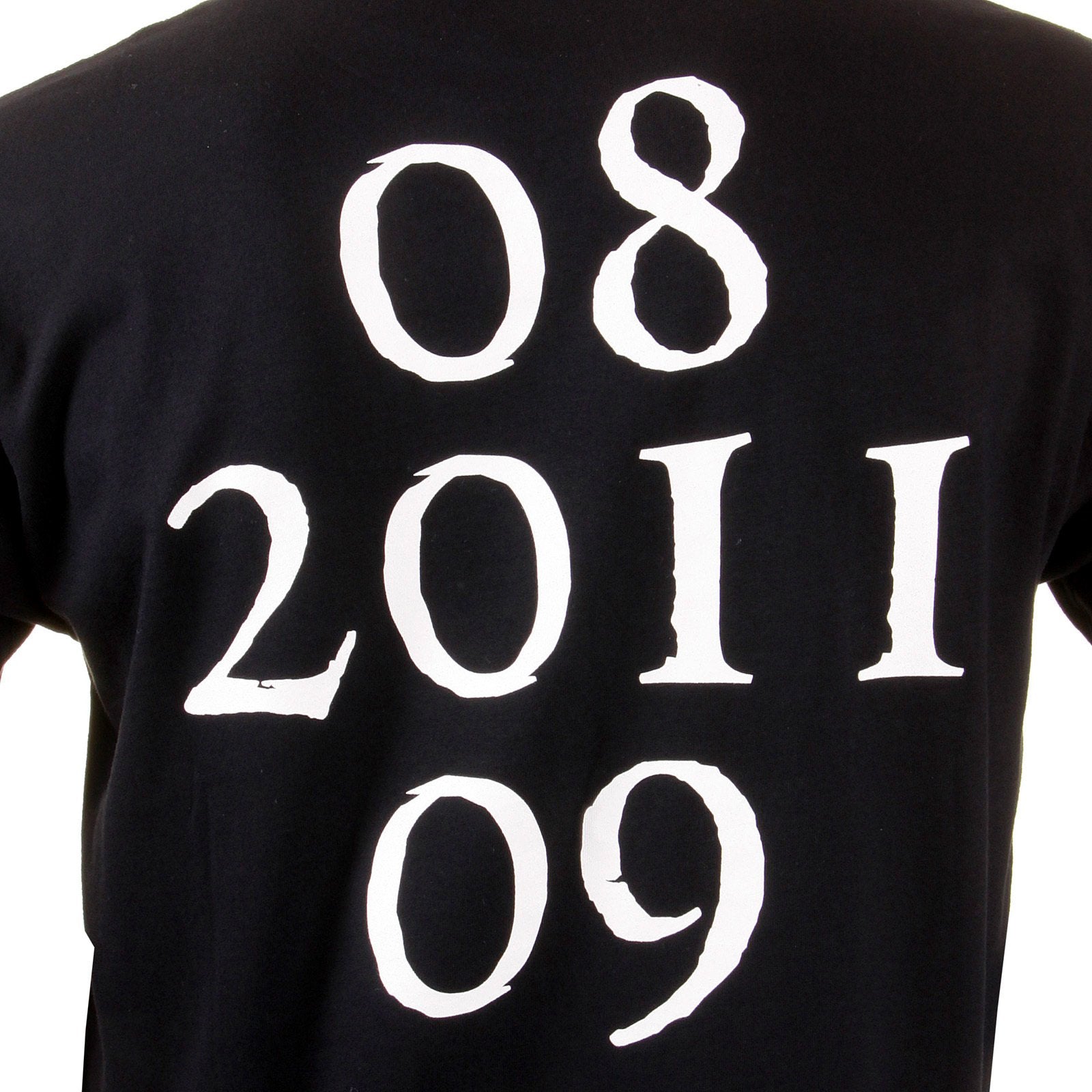 RMC MARTIN KSOHOH SHORT SLEEVE RQT1054 NYC WHITE SKULL REGULAR FIT CREW NECK PRINTED T-SHIRT IN BLACK REDM2126