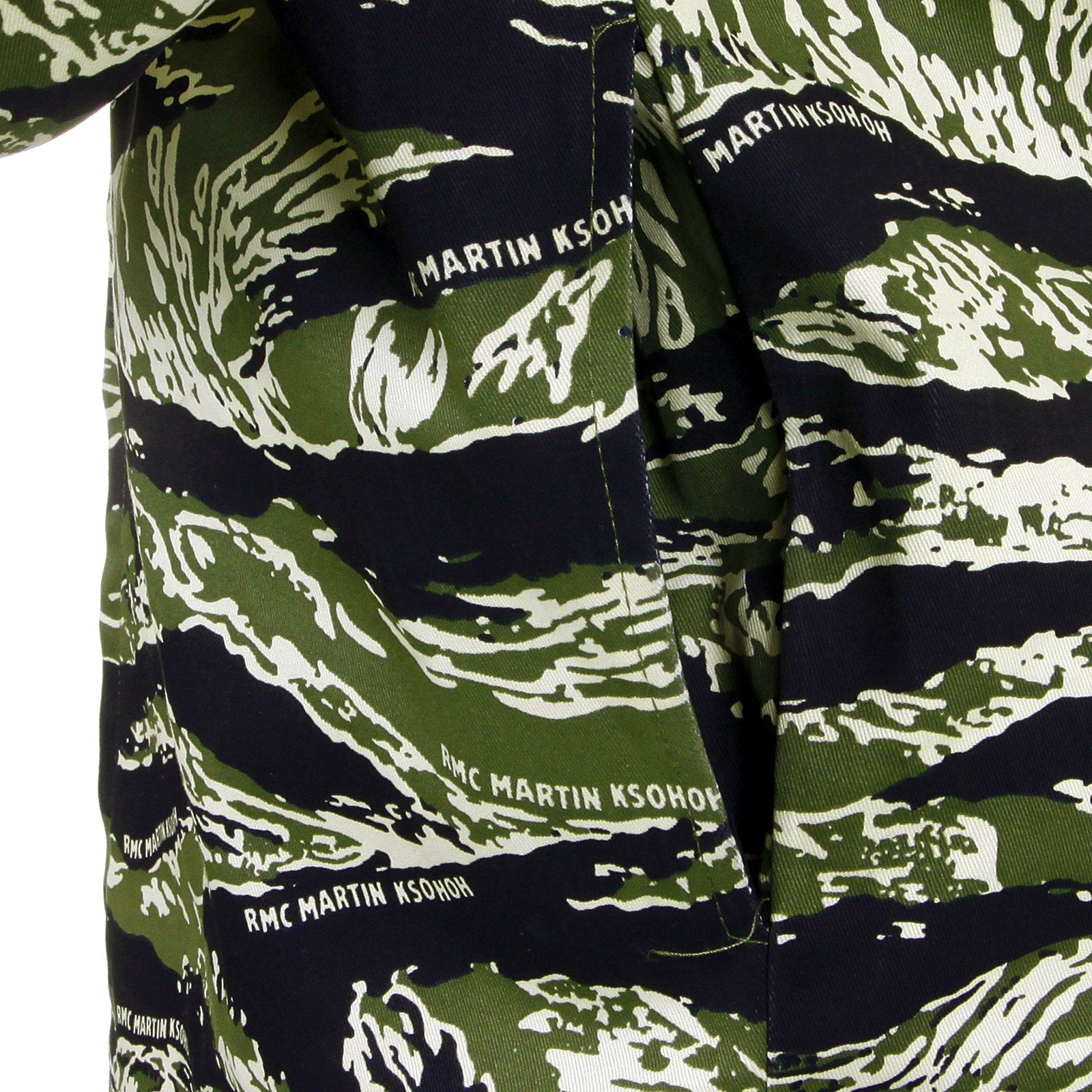 RMC MARTIN KSOHOH MENS TIGER CAMO GREEN ZIP UP REGULAR FIT FIELD JACKET REDM2358