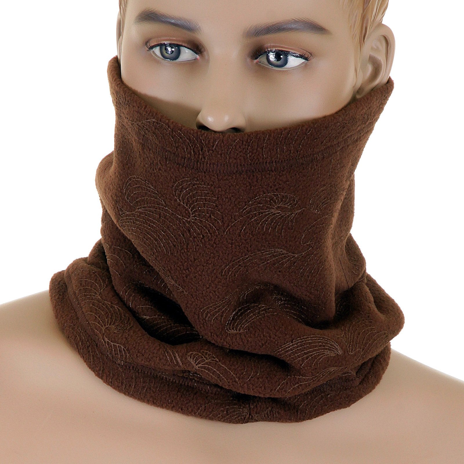 RMC MARTIN KSOHOH MKWS FLEECE NECK WARMER SNOOD IN BROWN REDM5501A