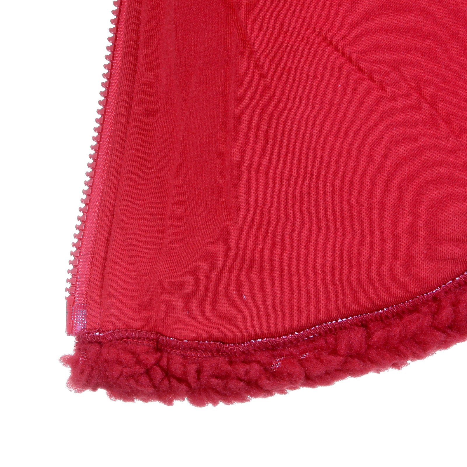 RMC MARTIN KSOHOH RED PAPAMAMSON ZIP UP REGULAR FIT SLEEVELESS PLUSH FLEECE MENS VEST GILLET REDM5828