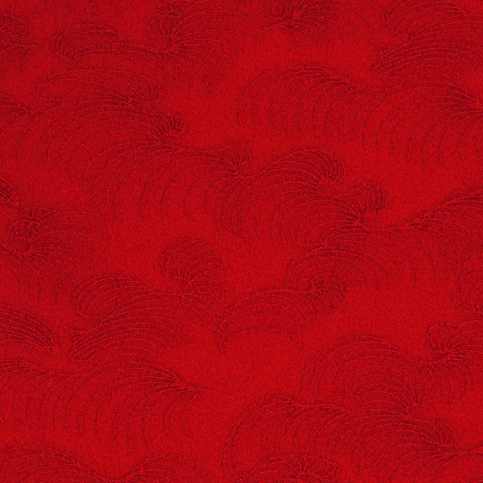 RMC MKWS MENS REVERSIBLE NECK WARMER SNOOD IN RED FLEECE WITH TSUNAMI WAVE DESIGN REDM5490A