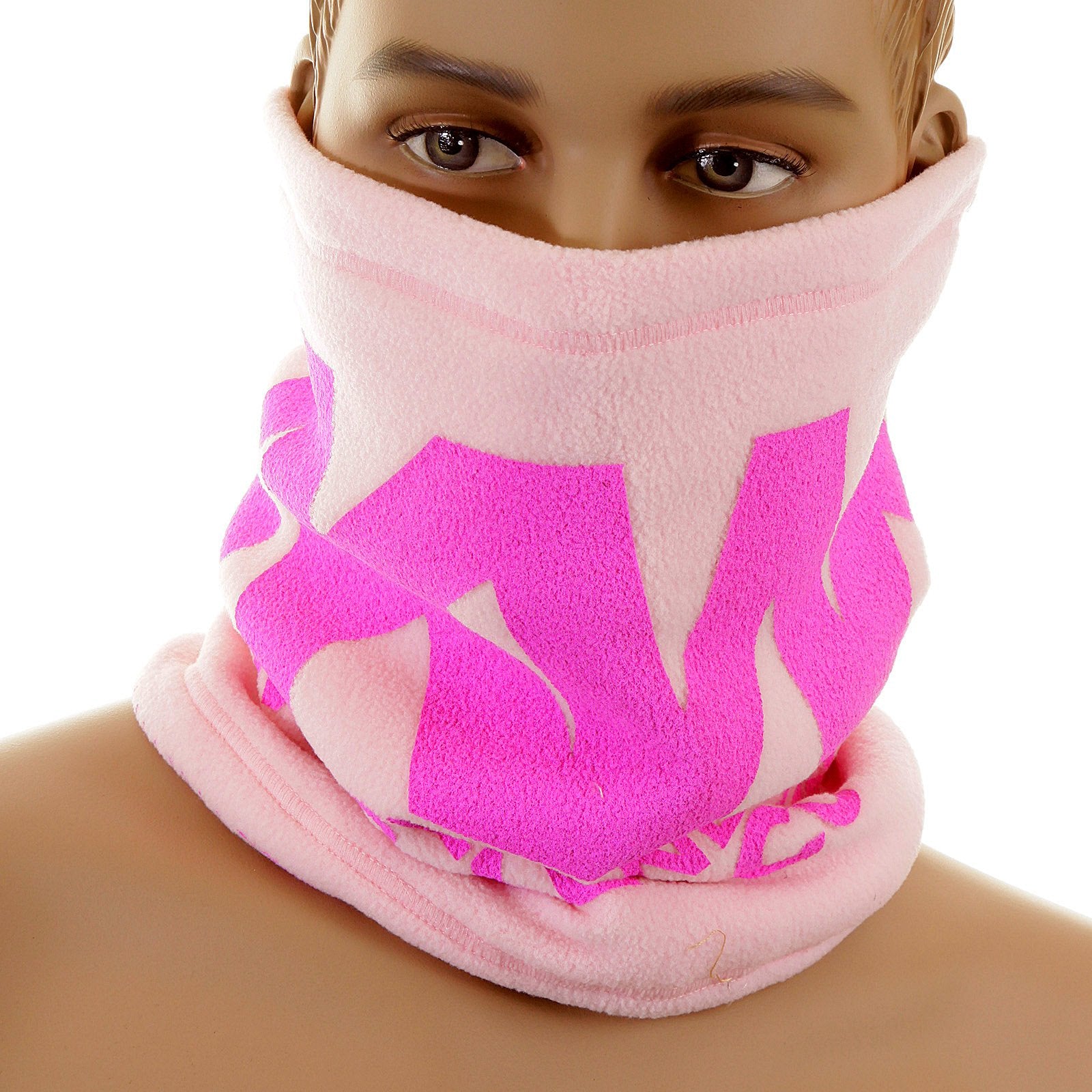 RMC MARTIN KSOHOH REVERSIBLE 5515N01D5 FLEECE NECK WARMER SNOOD IN LIGHT PINK REDM5484A