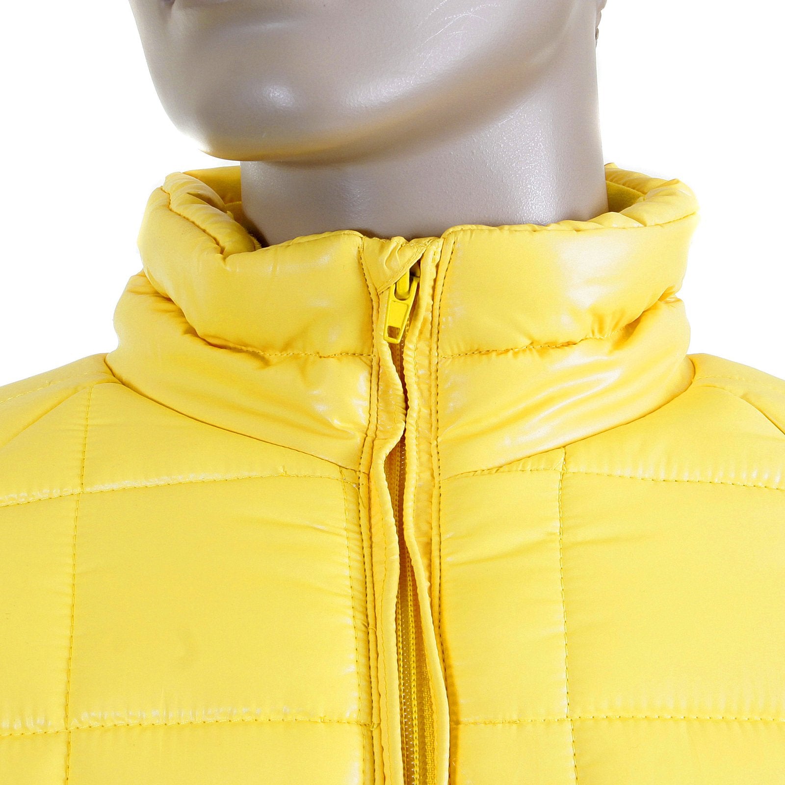 RMC MARTIN KSOHOH NYLON ZIP UP DOWN FILLED REGULAR FIT RQJ1088 MENS QUILTED JACKET IN YELLOW REDM5839