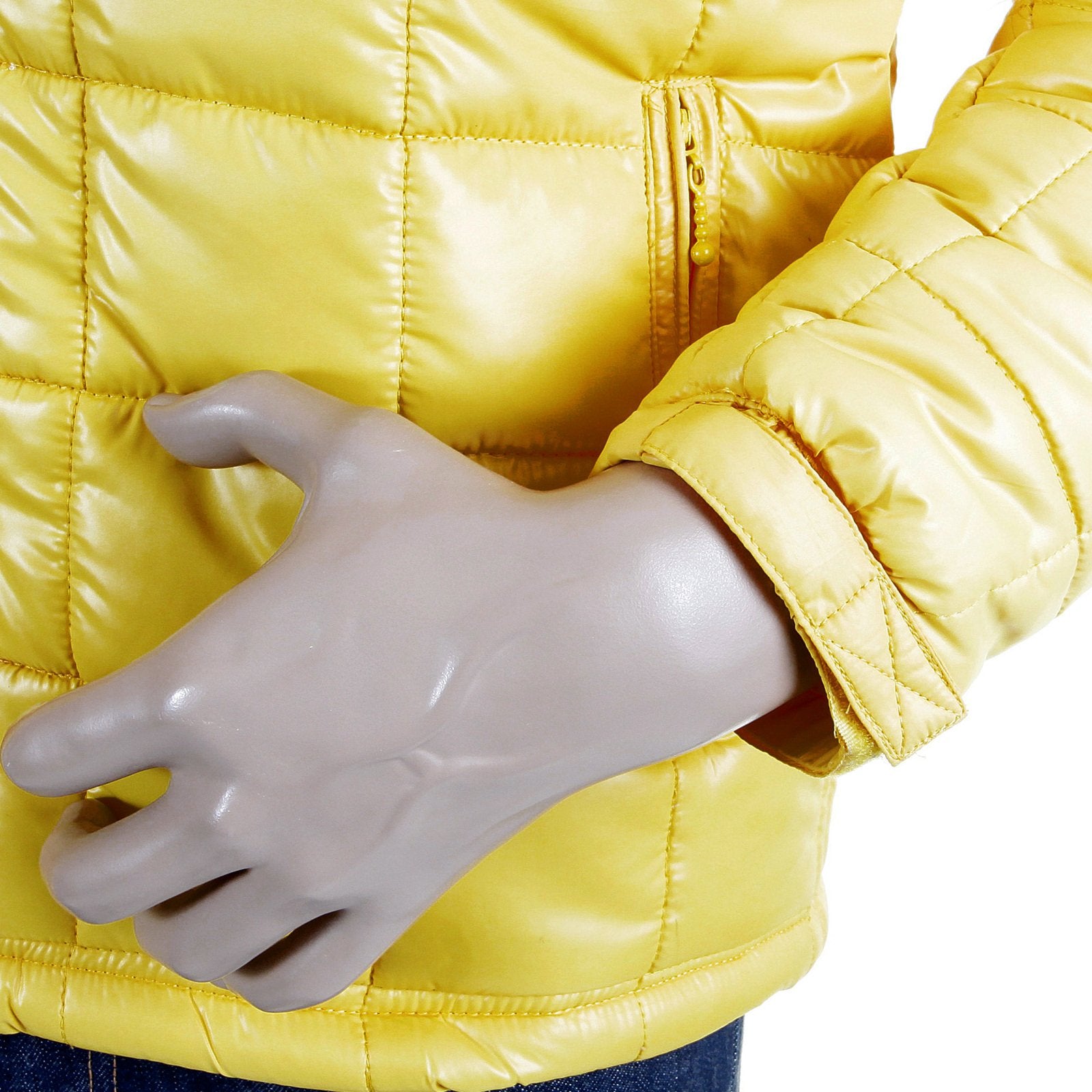 RMC MARTIN KSOHOH NYLON ZIP UP DOWN FILLED REGULAR FIT RQJ1088 MENS QUILTED JACKET IN YELLOW REDM5839