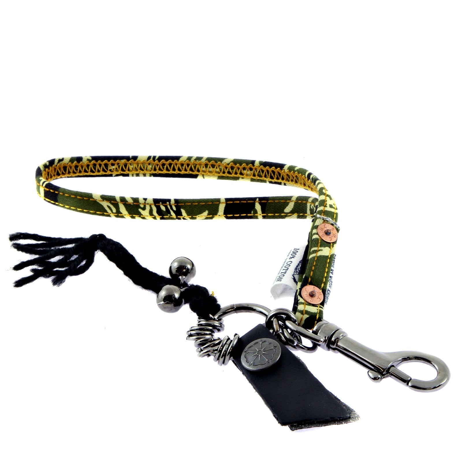 RMC MARTIN KSOHOH TIGER CAMO KEY CHAIN IN GREEN RQA11039 PRESENTED IN HAND CRAFTED WOODEN BOX REDM0495