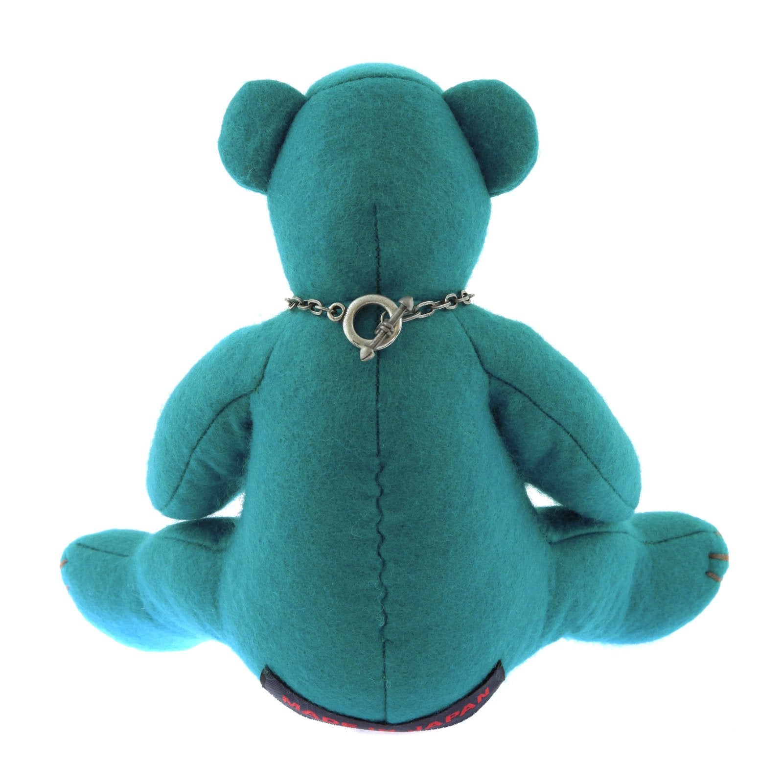 YOROPIKO X UNLIMITEDSIFR LIMITED EDITION TEAL BLUE TEDDY WITH METAL SKULL MASK FOR TOY COLLECTORS REDM0471